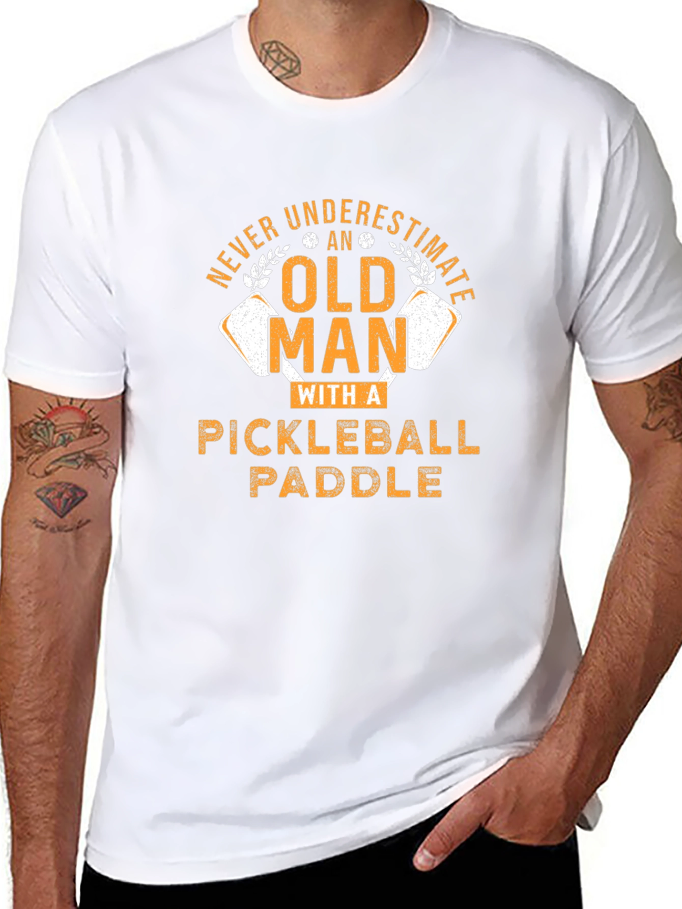 Funny Pickleball Old Man T-Shirt