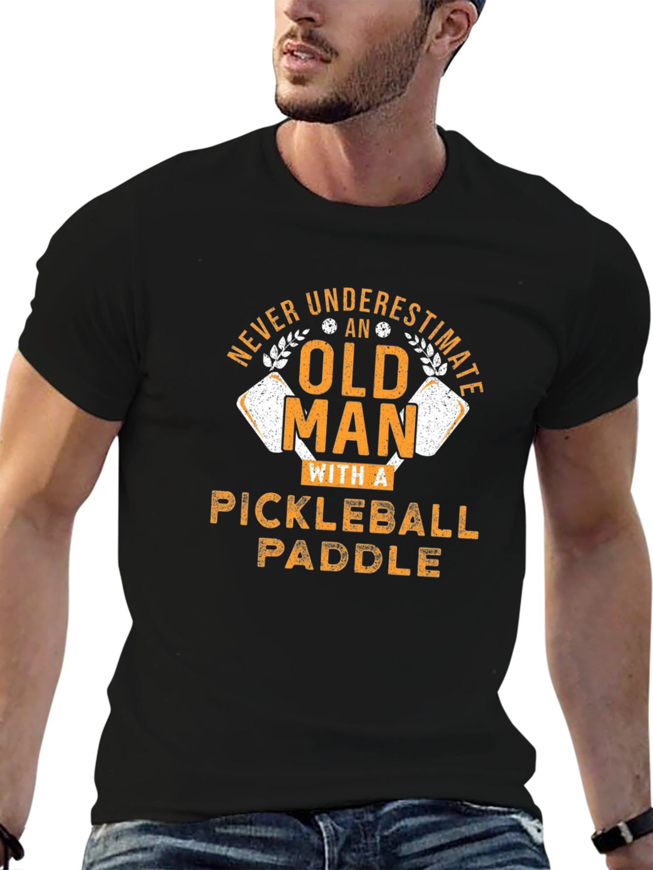 Funny Pickleball Old Man T-Shirt