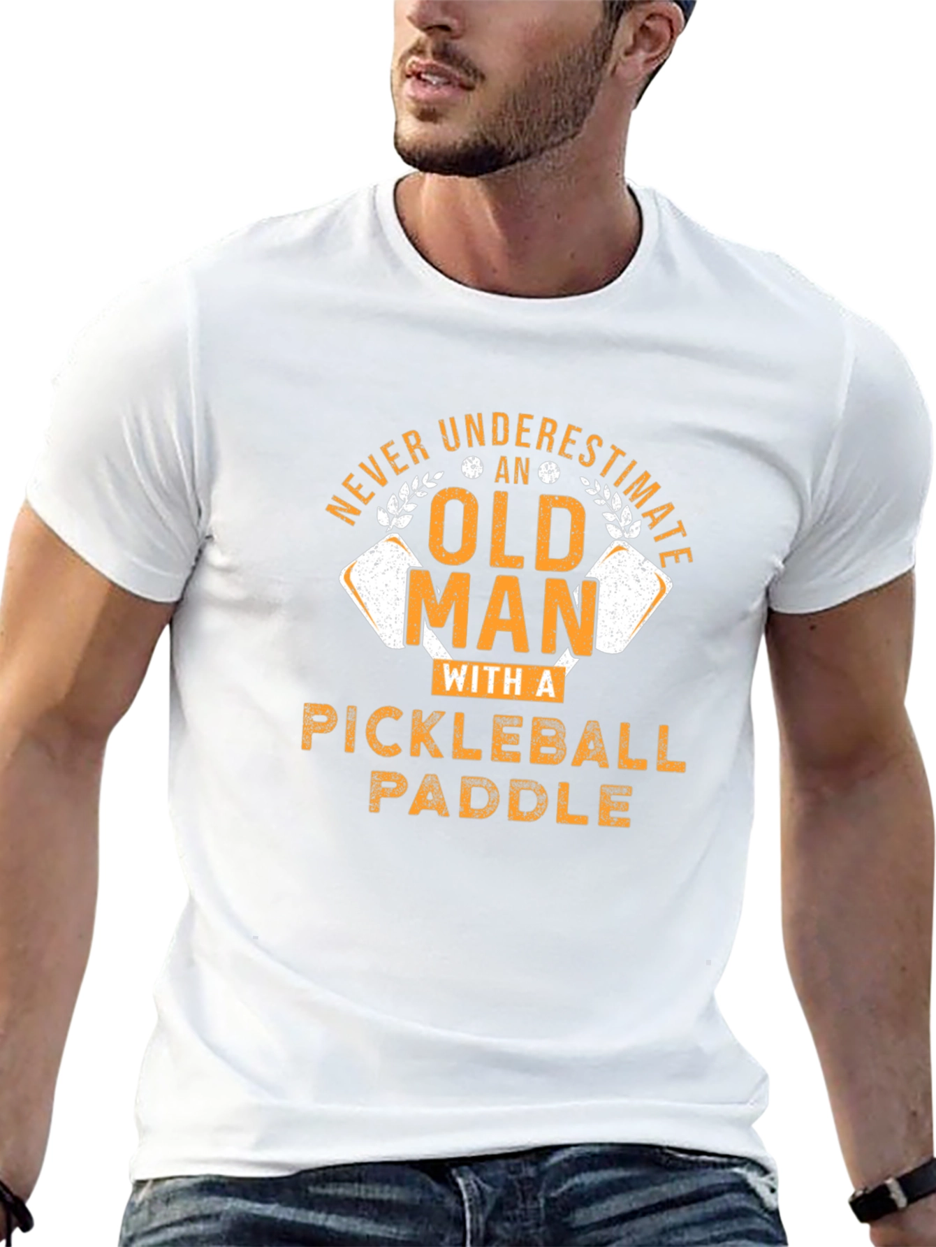 Funny Pickleball Old Man T-Shirt