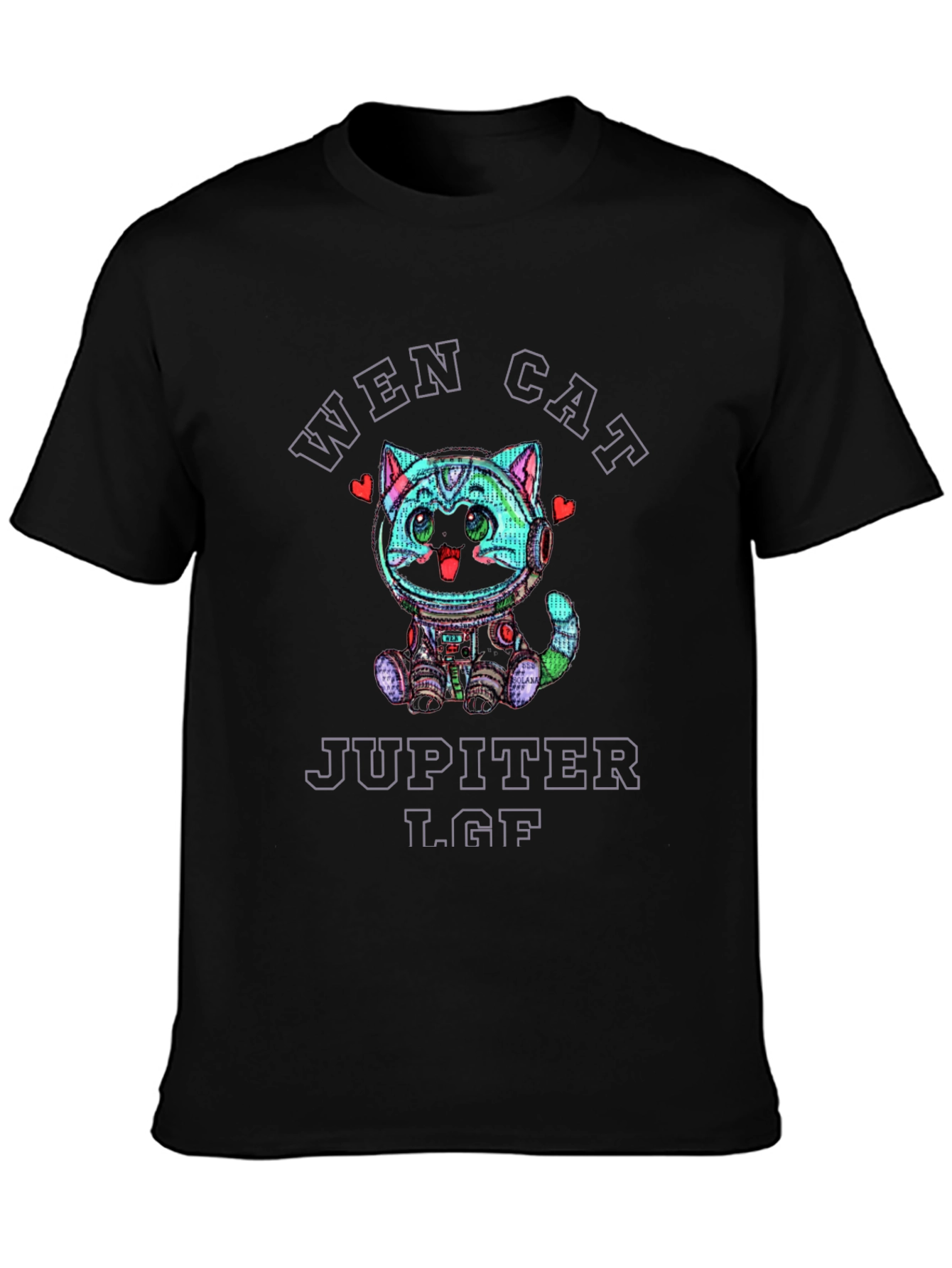 Wen Cat Jupiter LGF Black T-Shirt