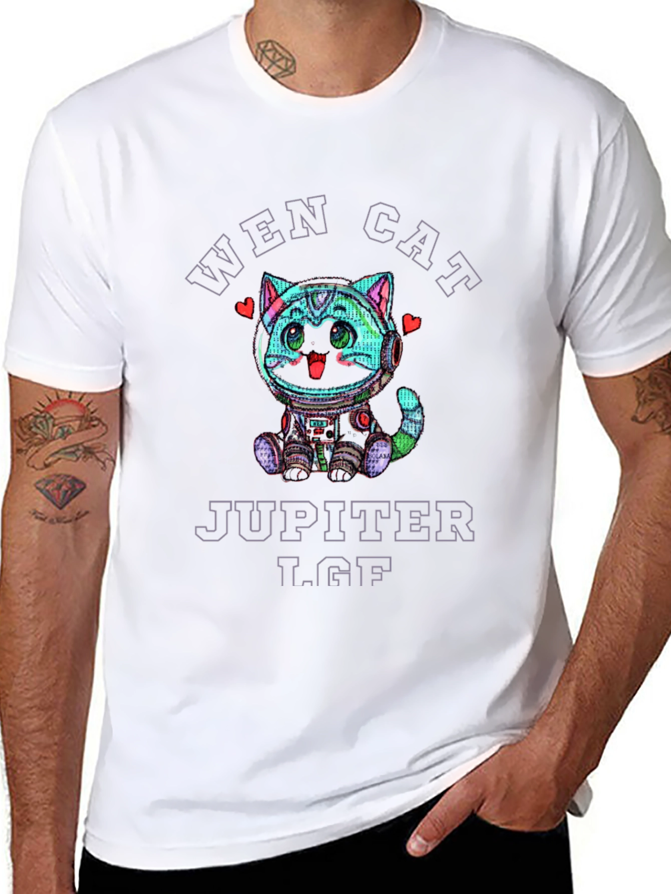 Wen Cat Jupiter LGF Black T-Shirt