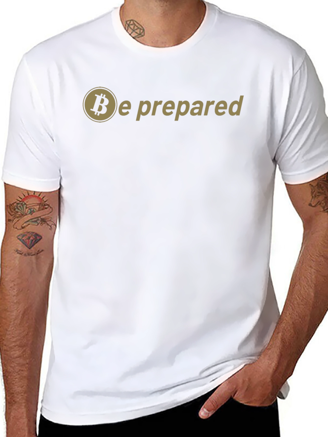 Bitcoin Be Prepared Graphic Tee - Crypto T-Shirt