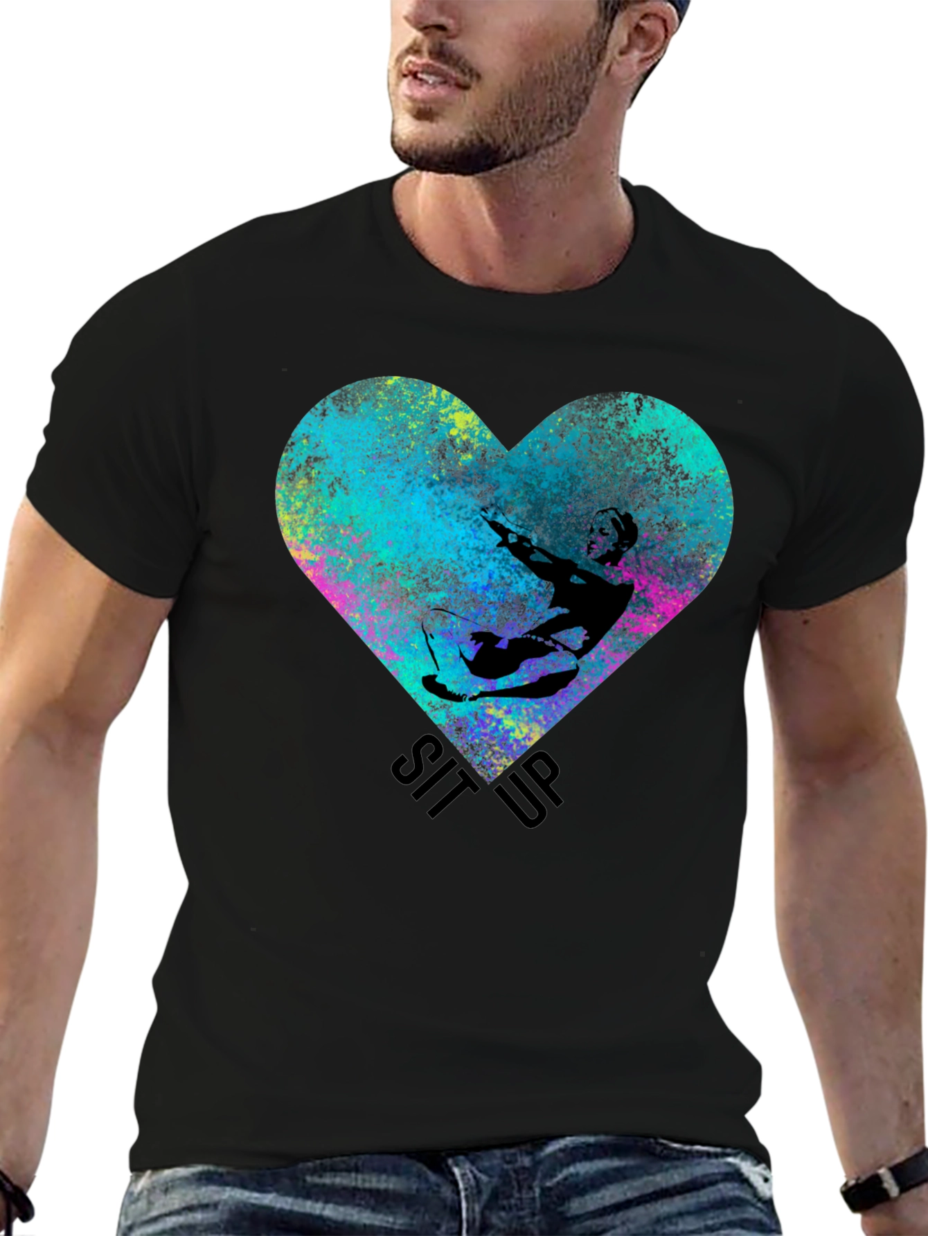 Sit Up Heart Graphic T-Shirt