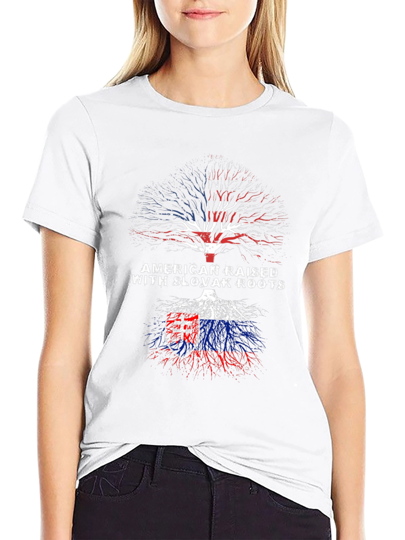 American Raised Slovak Roots T-Shirt
