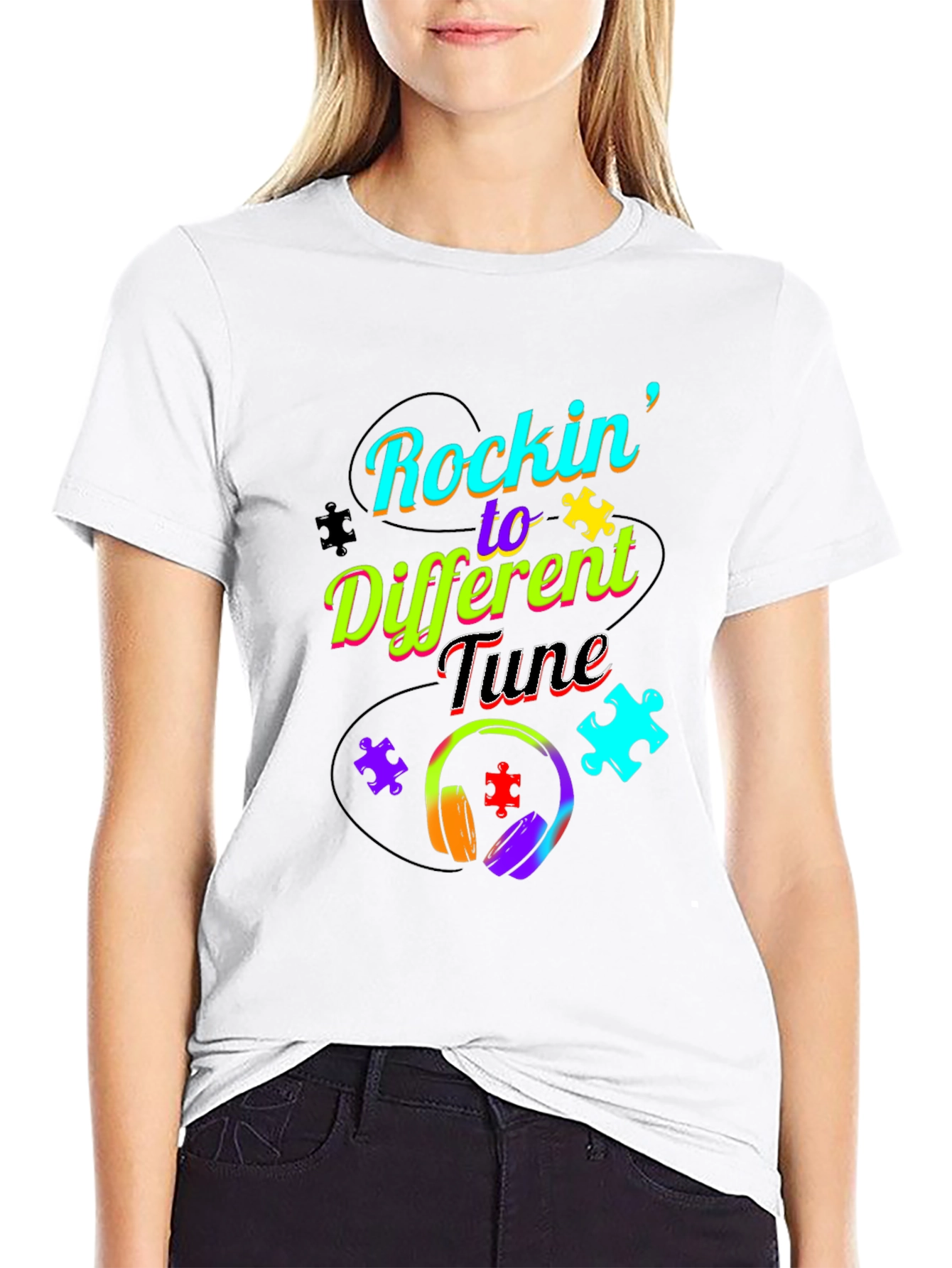 Rockin to a Different Tune T-Shirt Autism Awareness