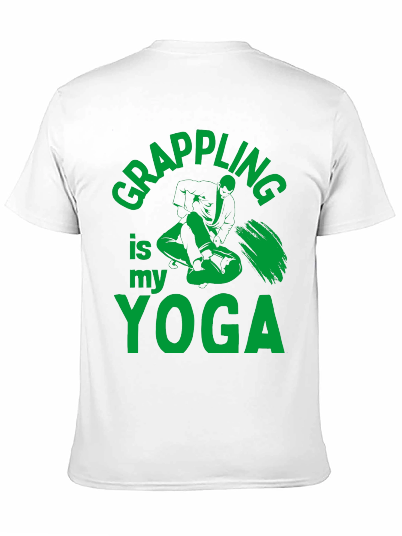 Grappling is My Yoga Mens Black T-Shirt