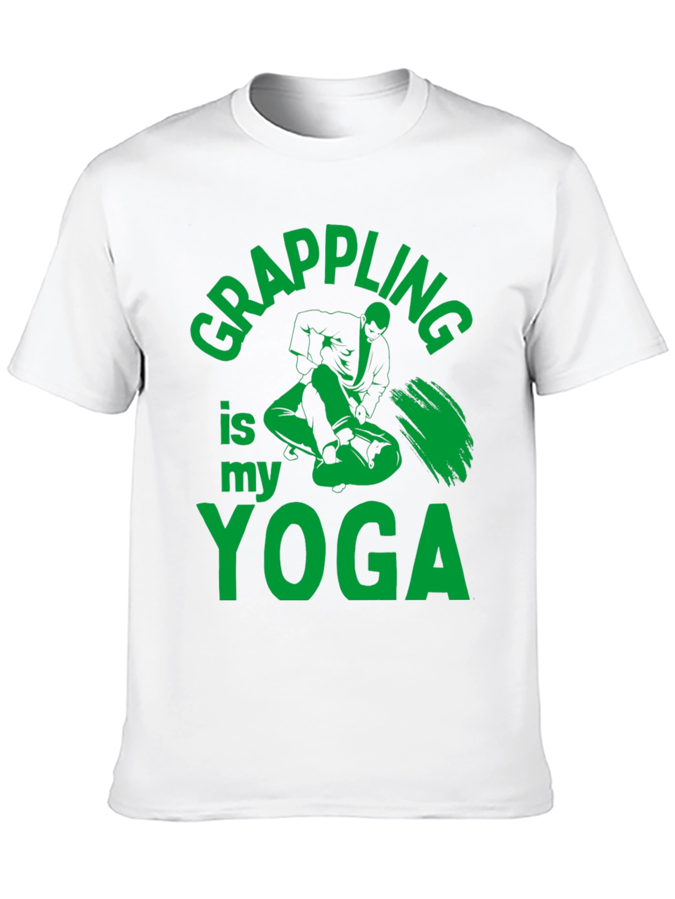 Grappling is My Yoga Mens Black T-Shirt