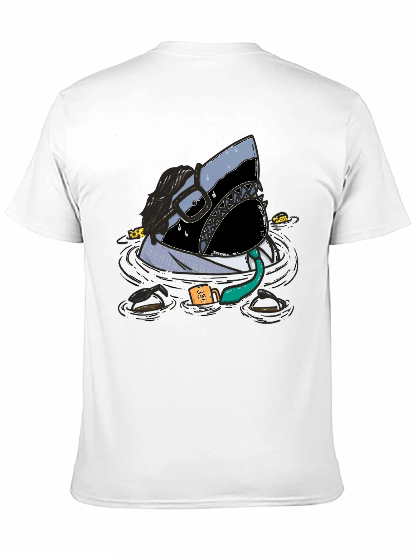 Shark Business T-Shirt: Funny Novelty Tee for Men
