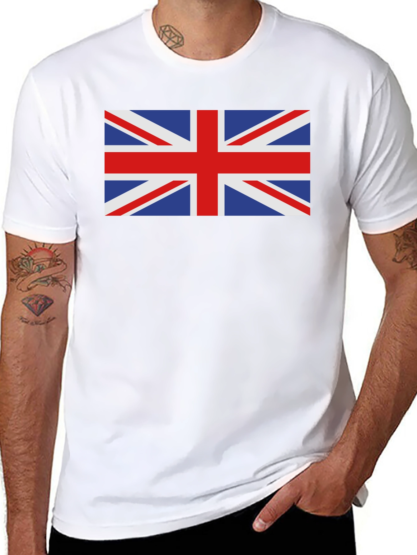 Union Jack Flag Graphic T-Shirt