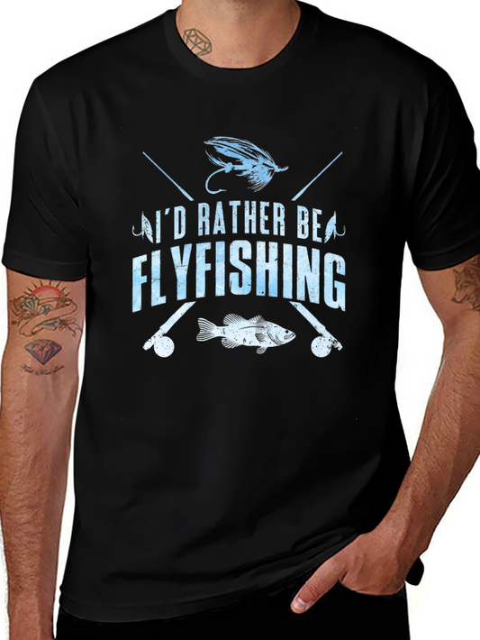 Fly Fishing T-Shirt - Id Rather Be Flyfishing