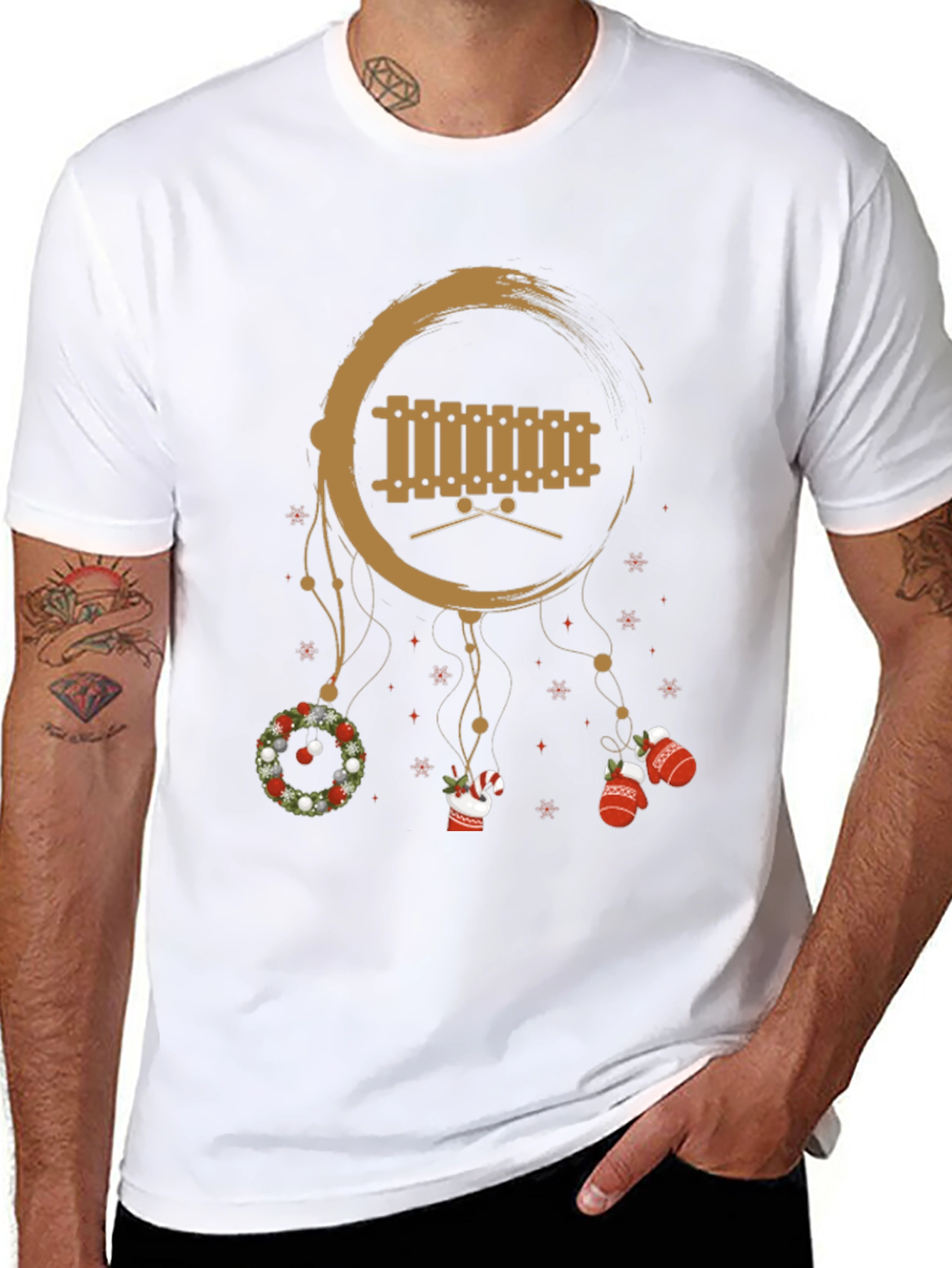 Festive Xylophone Christmas T-Shirt