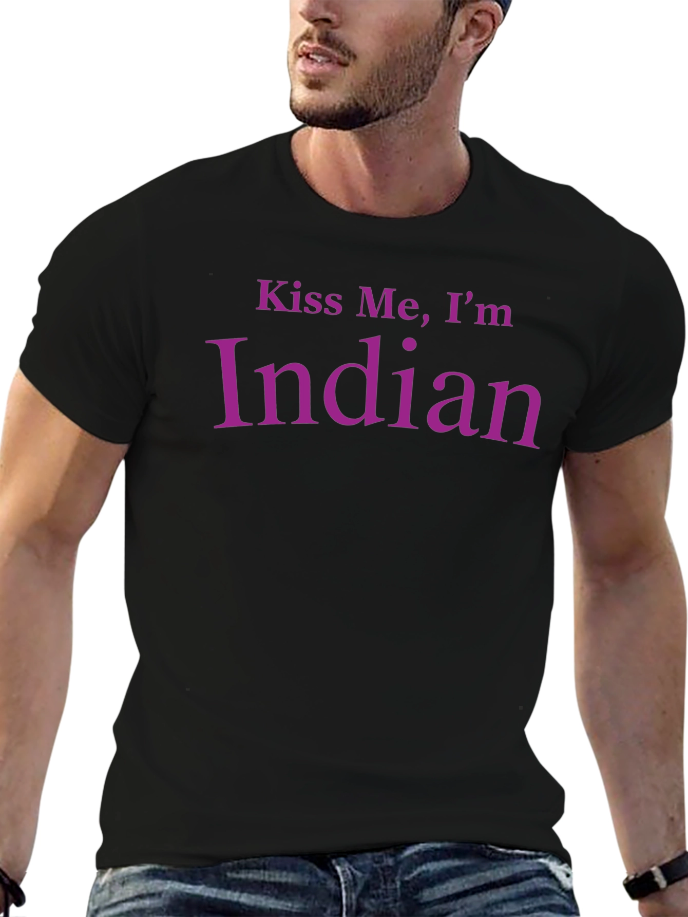 Kiss Me Im Indian - Graphic T-Shirt