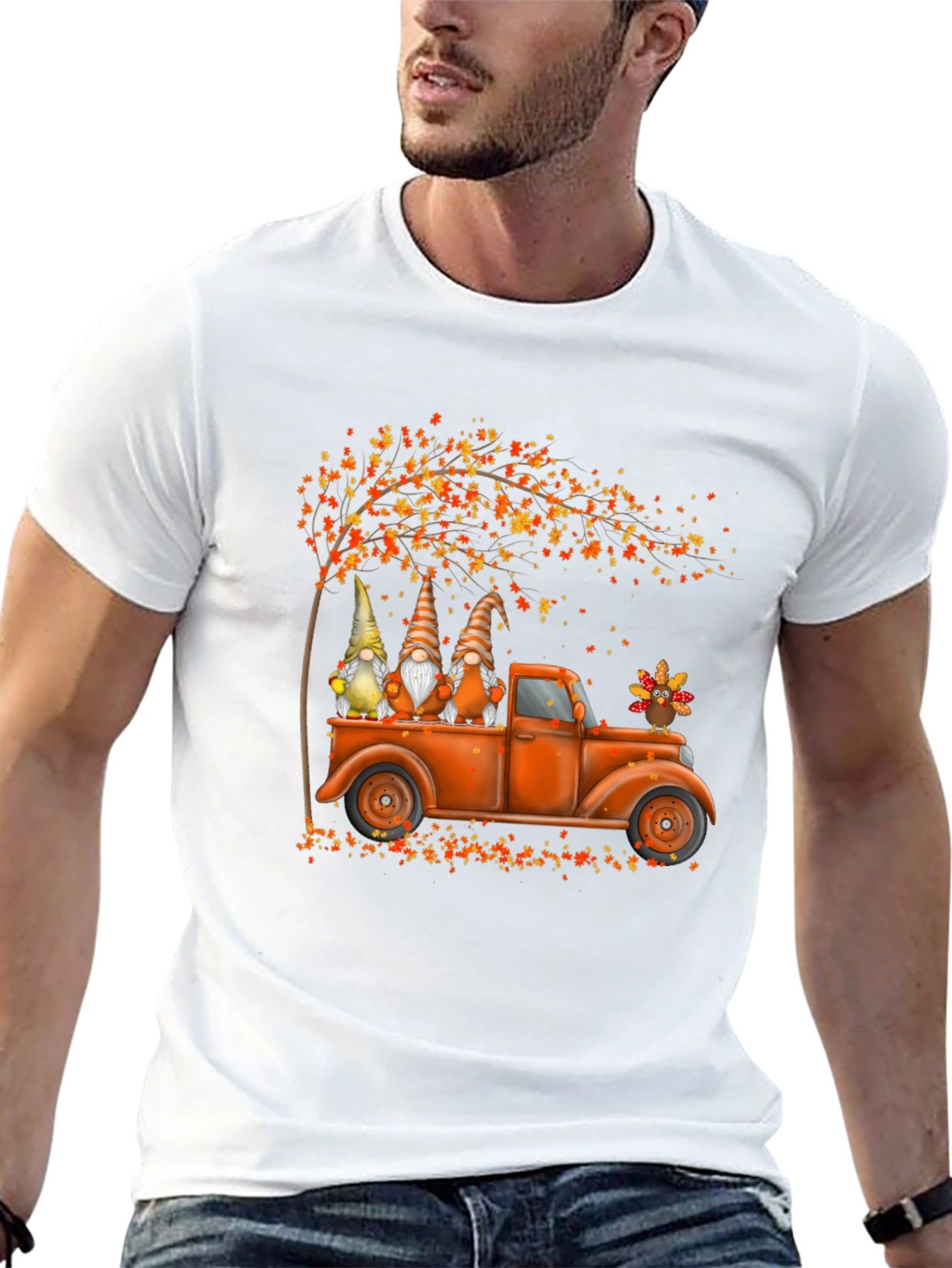 Fall Gnomes Truck T-Shirt