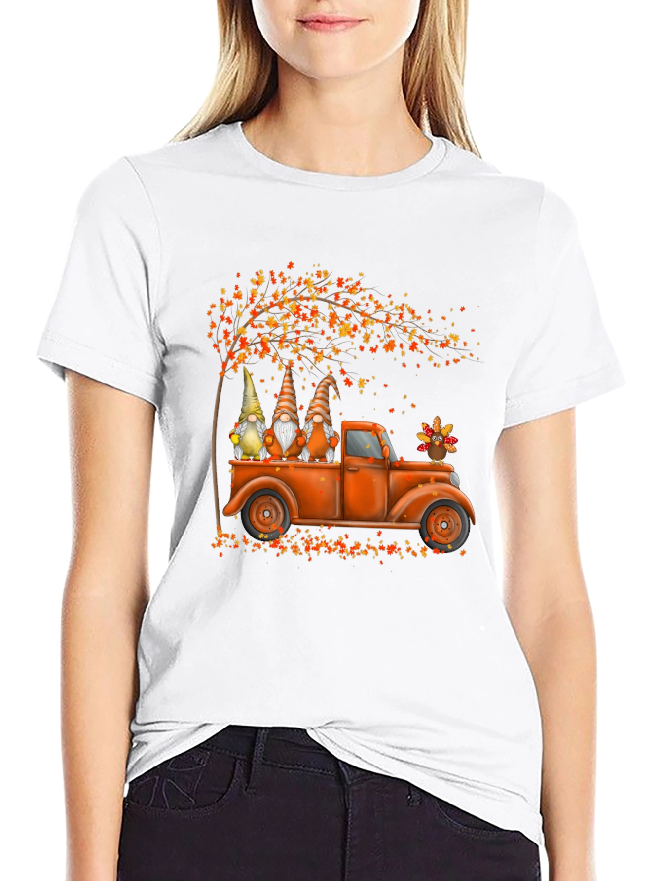 Fall Gnomes Truck T-Shirt