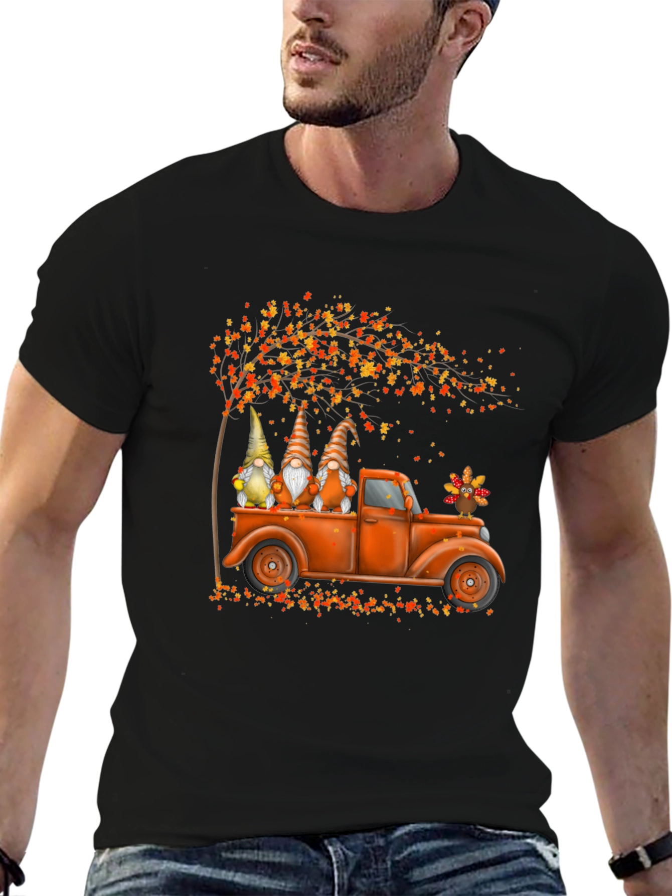 Fall Gnomes Truck T-Shirt