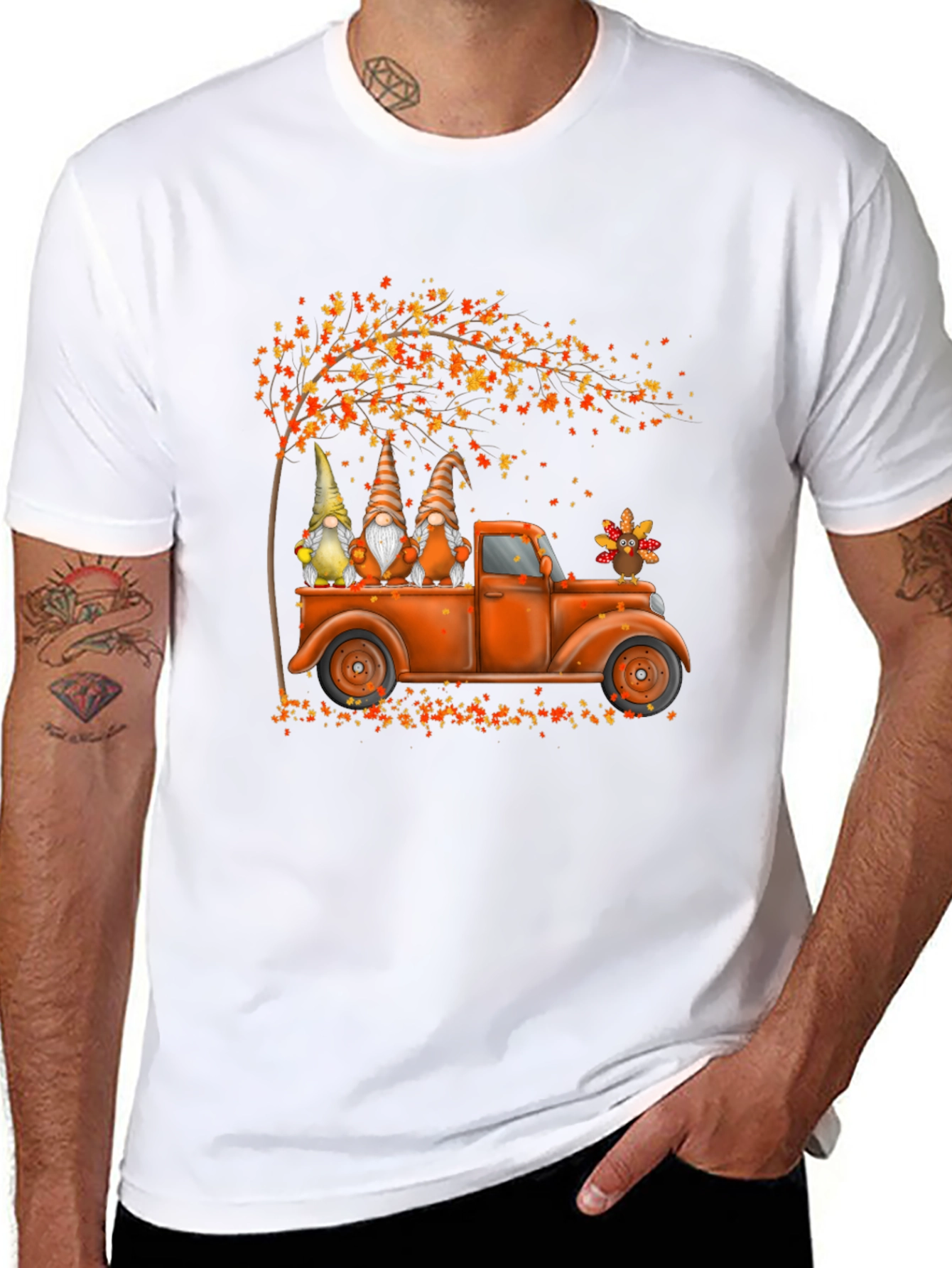 Fall Gnomes Truck T-Shirt