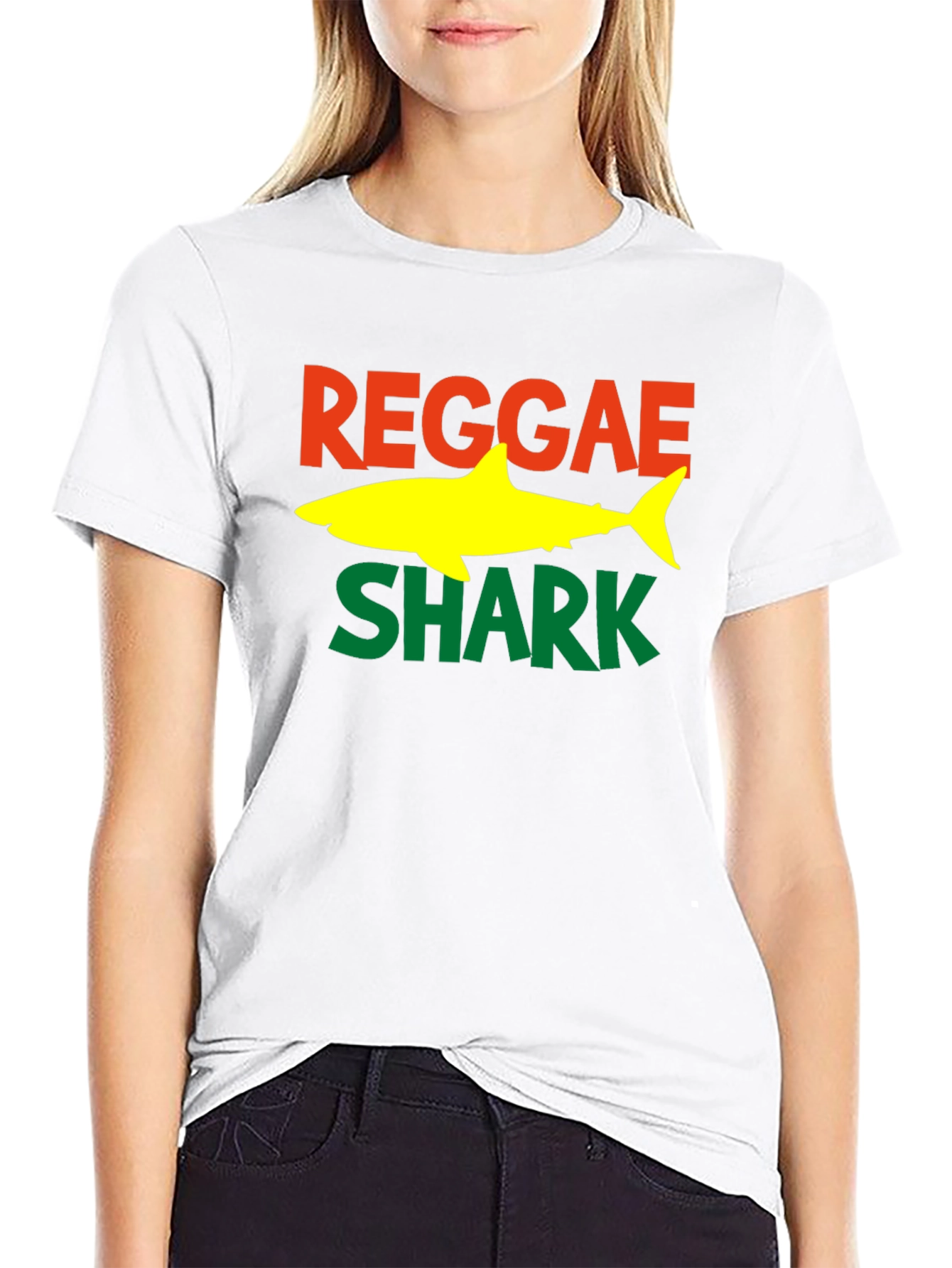 Reggae Shark T-Shirt - Rastafarian Style
