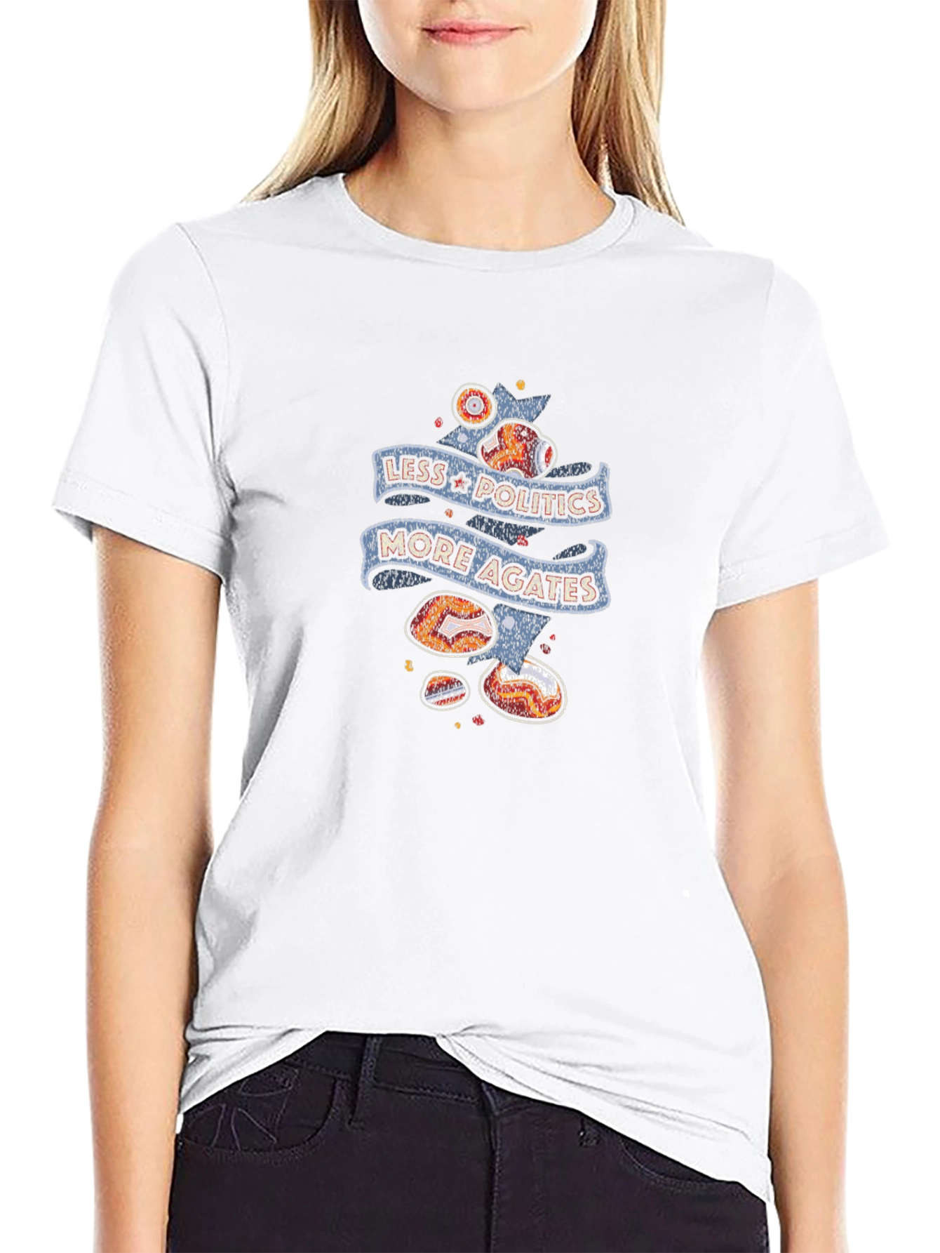 Less Politics More Agates Graphic Tee