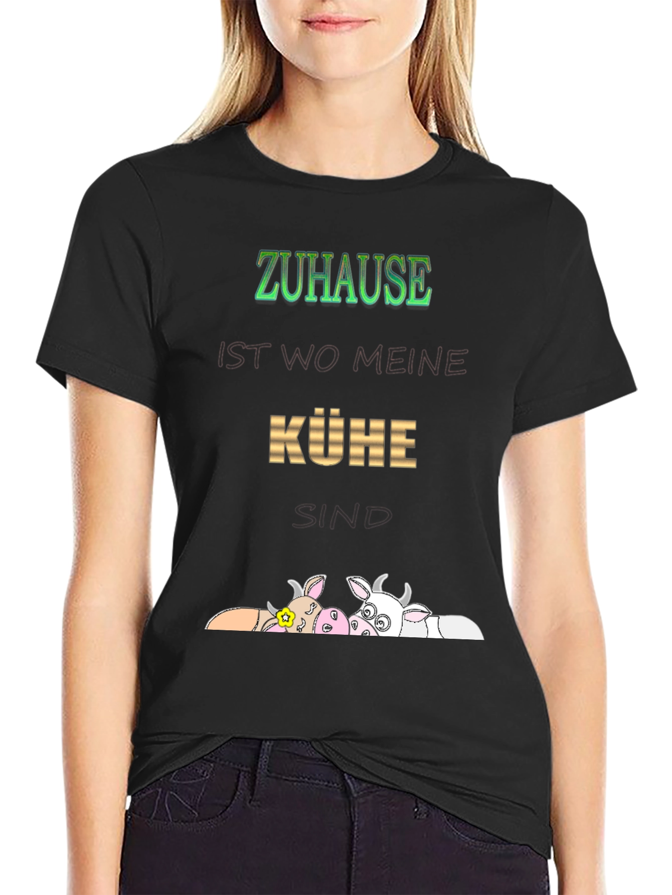 Zuhause Kühe Graphic Tee