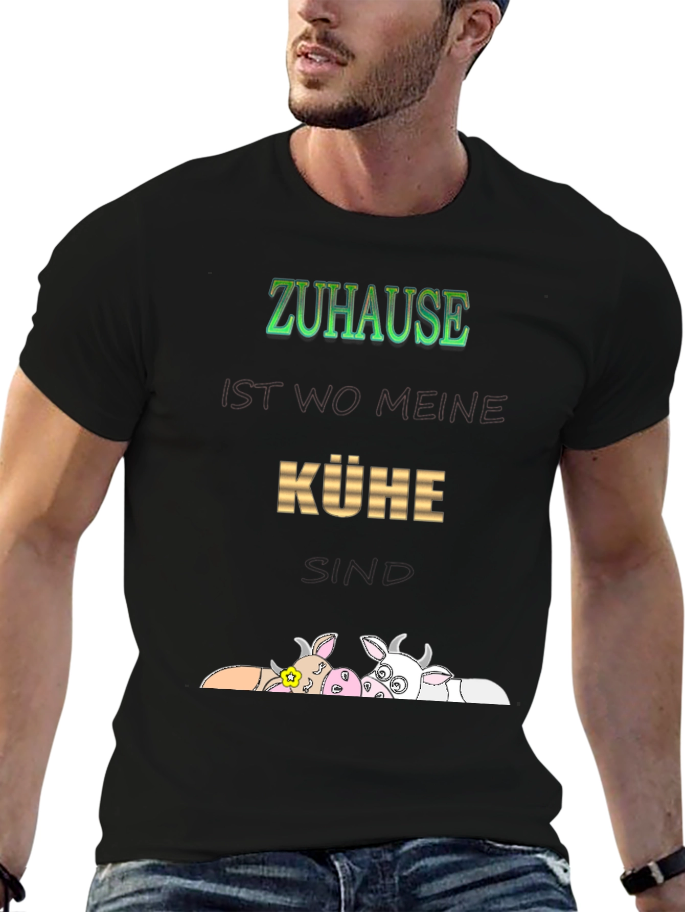 Zuhause Kühe Graphic Tee