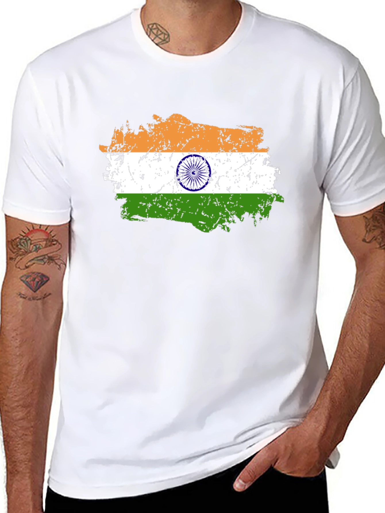 India Flag T-Shirt - Patriotic Design