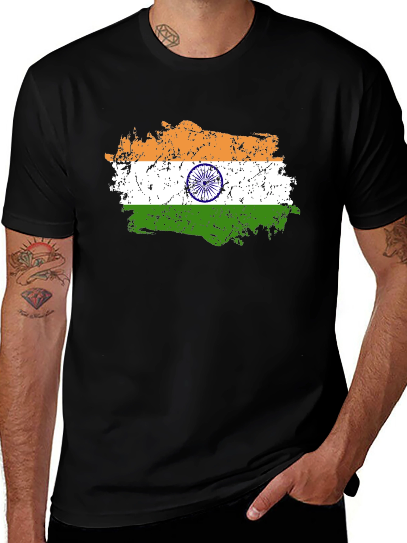 India Flag T-Shirt - Patriotic Design
