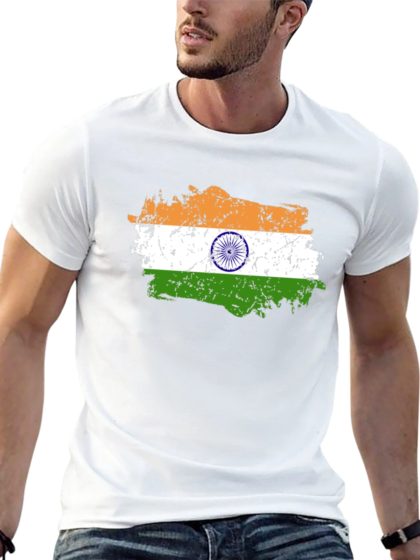 India Flag T-Shirt - Patriotic Design
