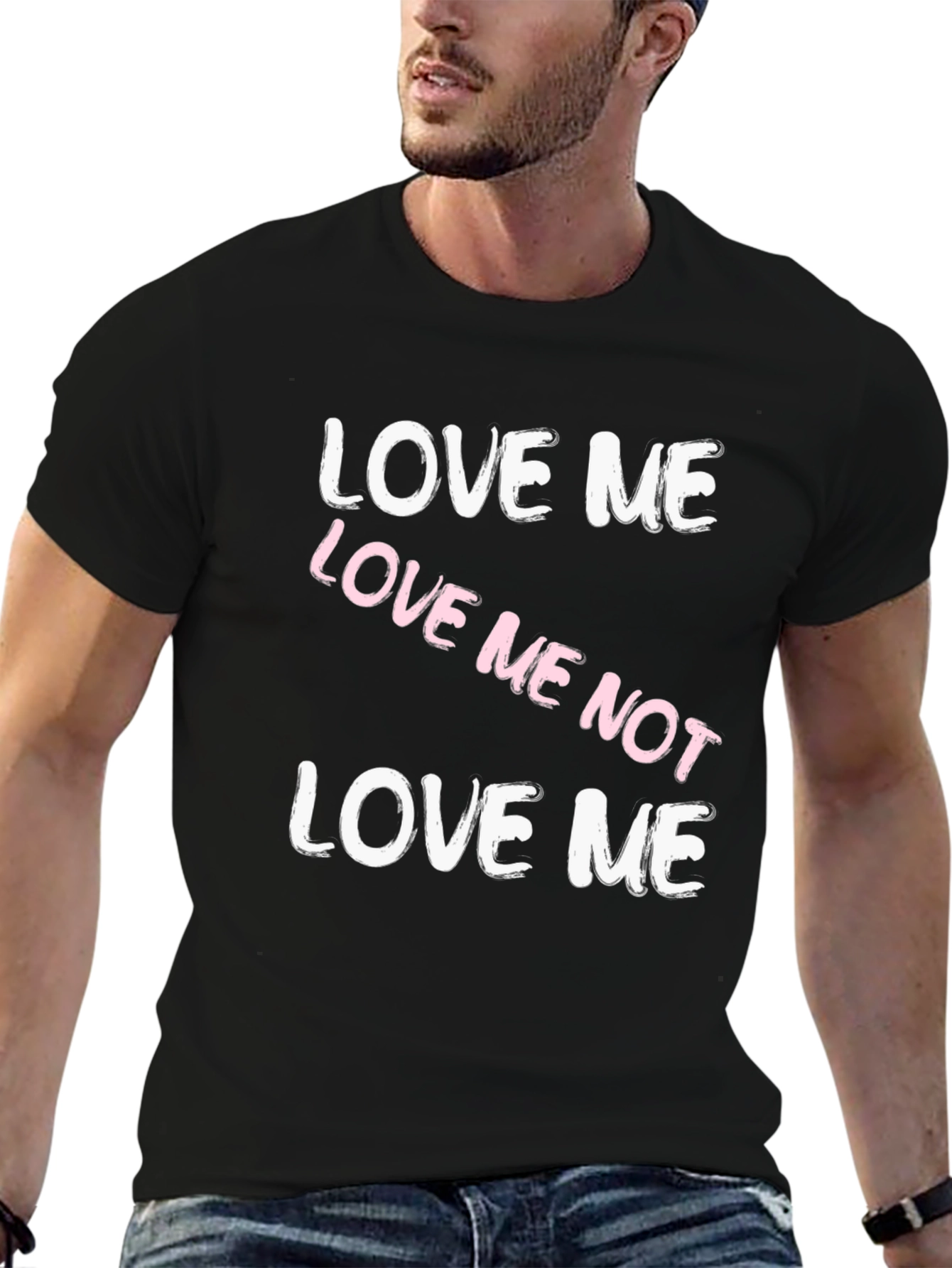 Love Me Not Black Graphic Tee