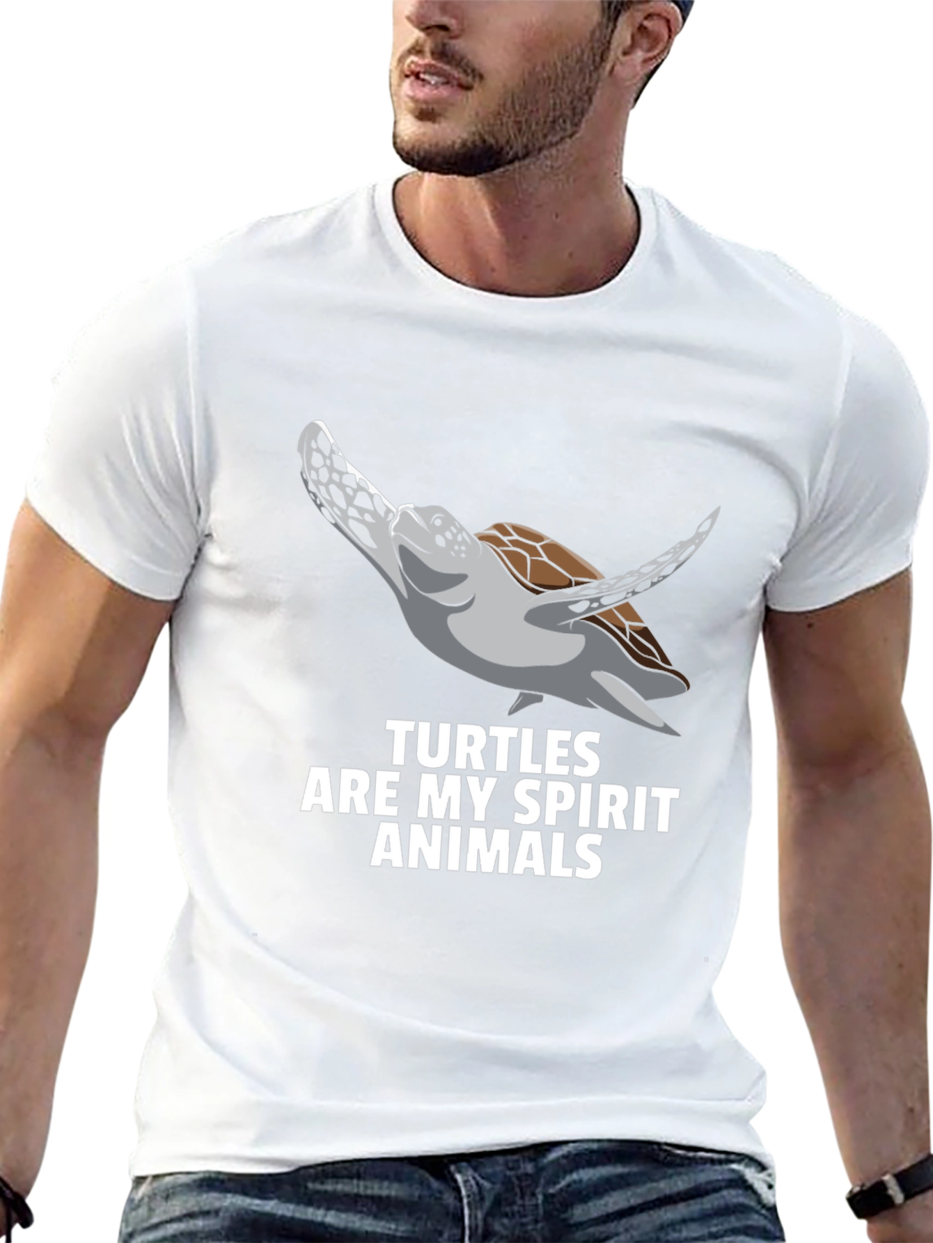 Turtle Spirit Animal Graphic T-Shirt