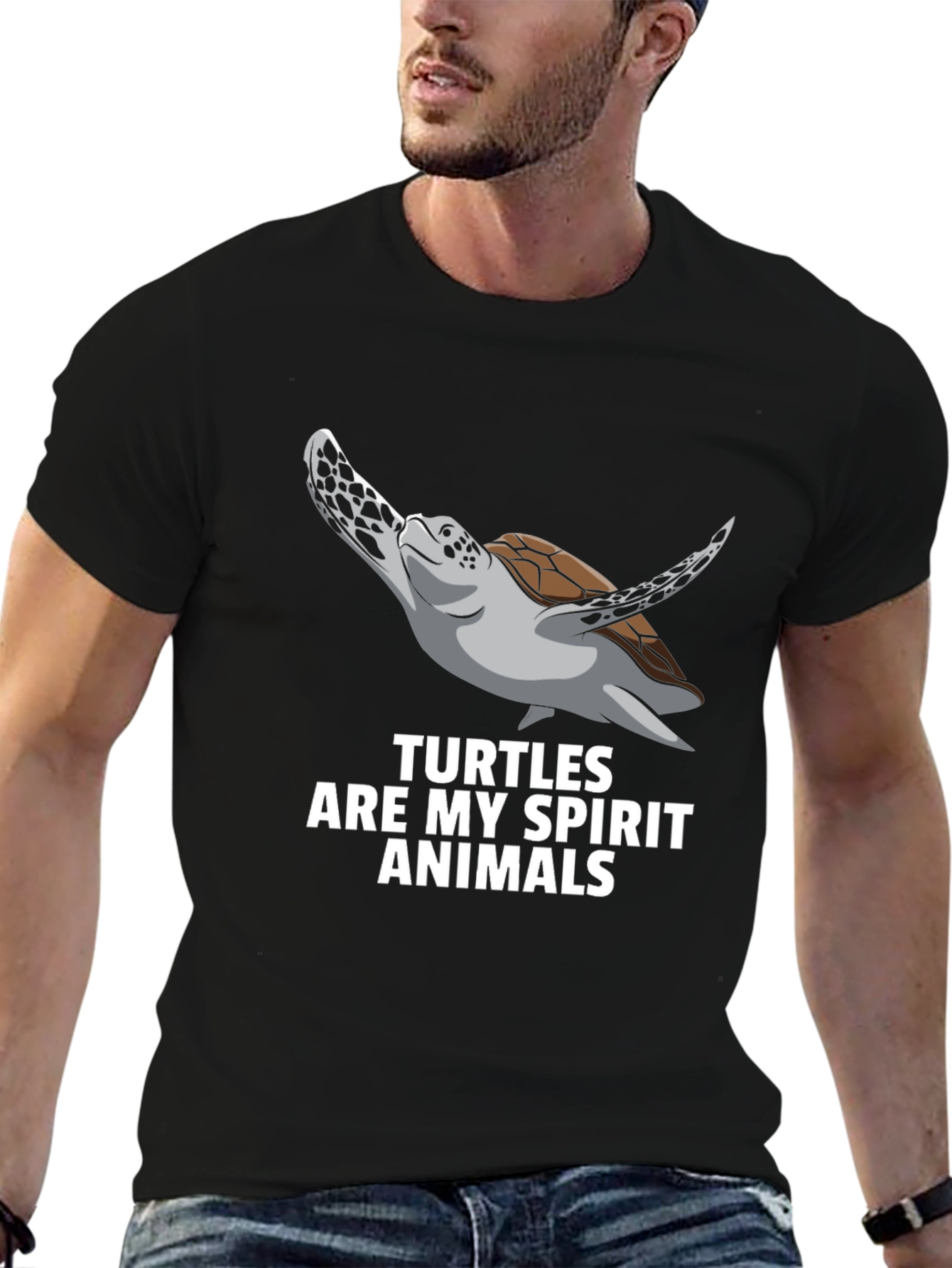 Turtle Spirit Animal Graphic T-Shirt