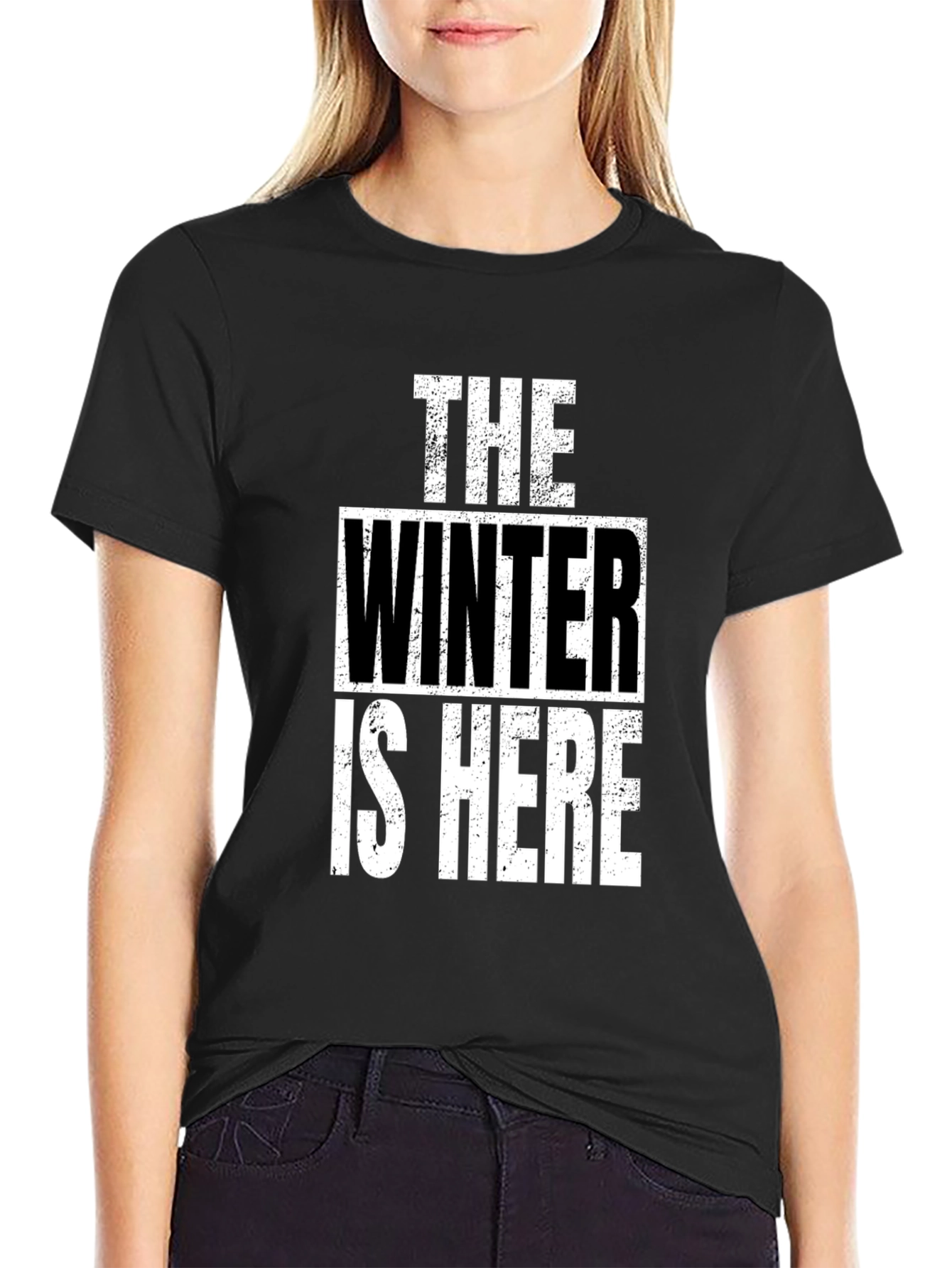 Winter is Here T-Shirt - Black Graphic Tee