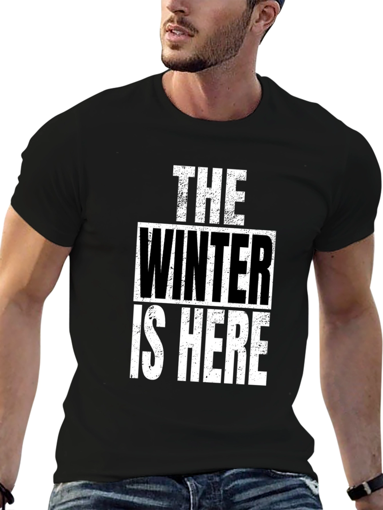 Winter is Here T-Shirt - Black Graphic Tee