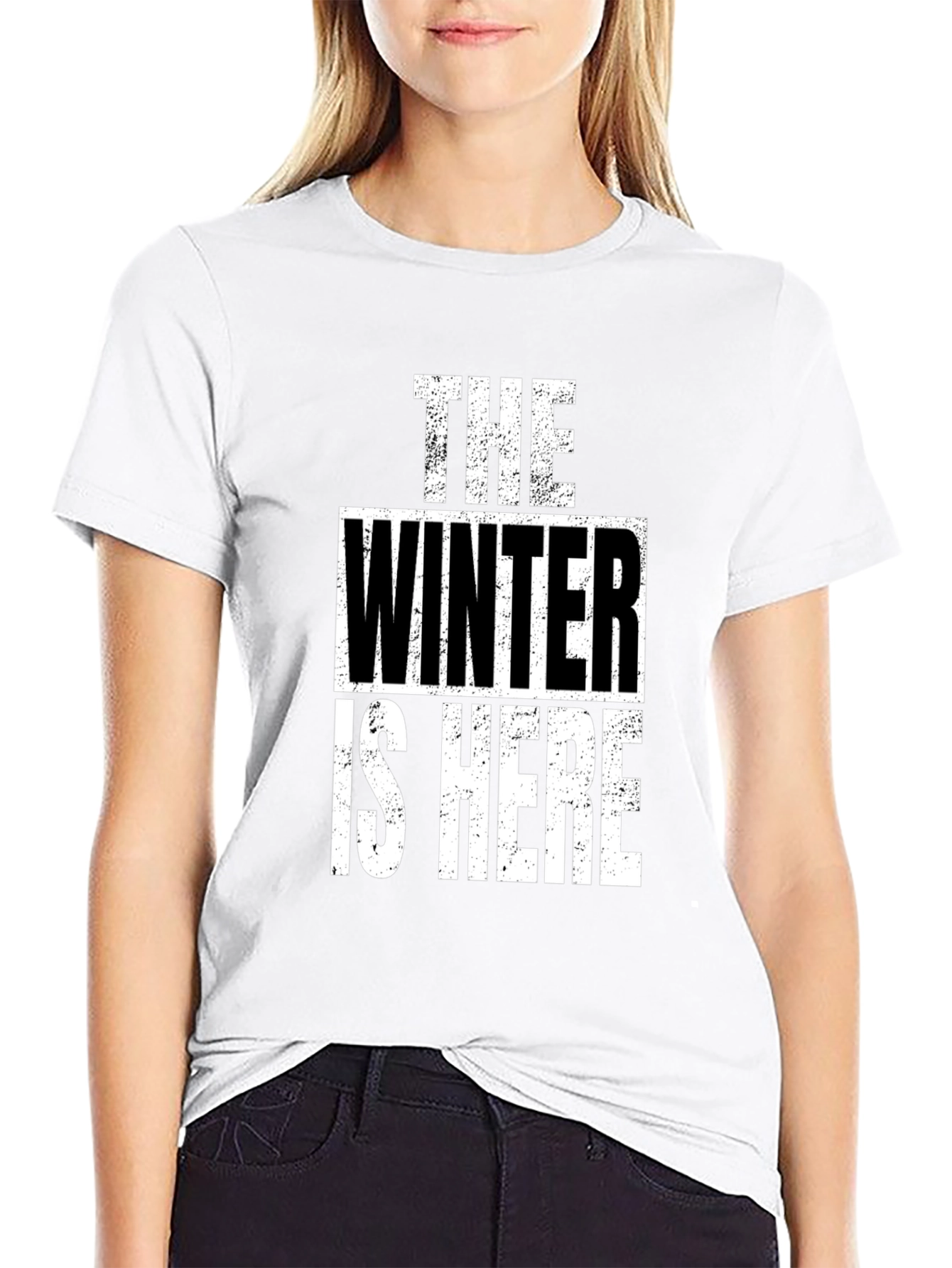 Winter is Here T-Shirt - Black Graphic Tee