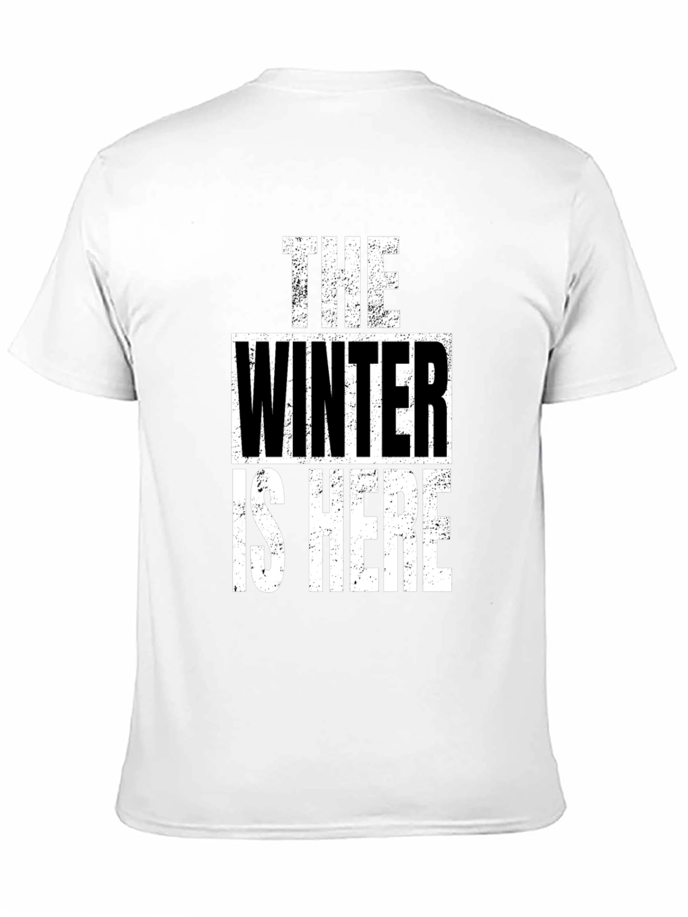 Winter is Here T-Shirt - Black Graphic Tee