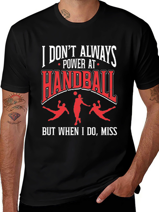 Handball Power T-Shirt: Funny Sports Tee for Handball Players