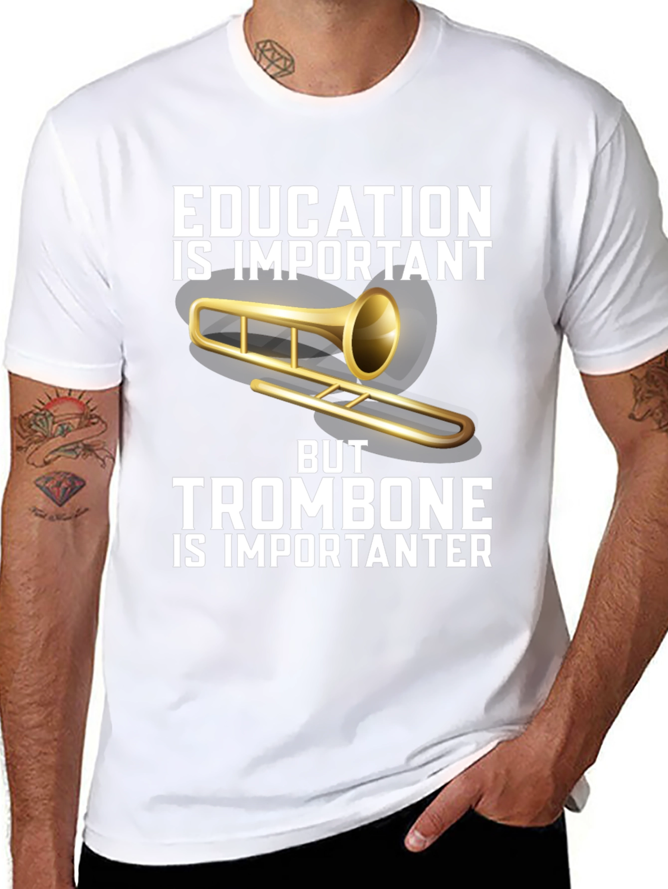 Education is Important Trombone T-Shirt