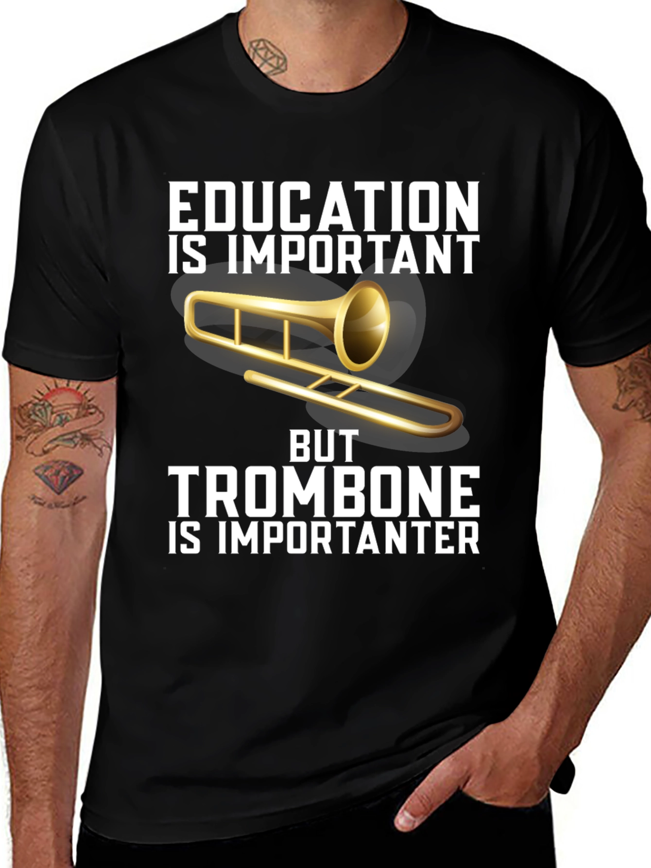 Education is Important Trombone T-Shirt