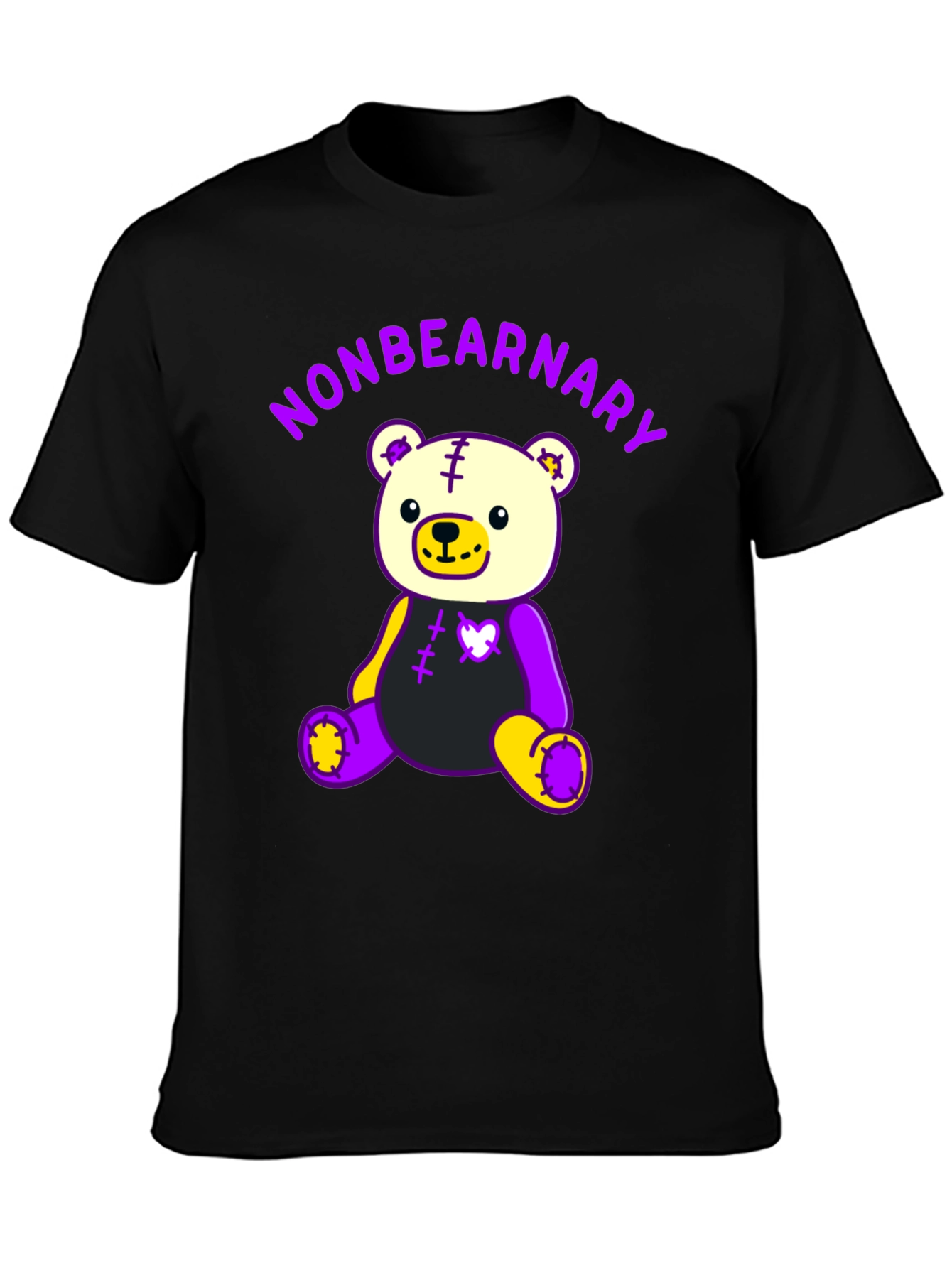 Nonbearnary Bear T-Shirt - Unique Graphic Tee
