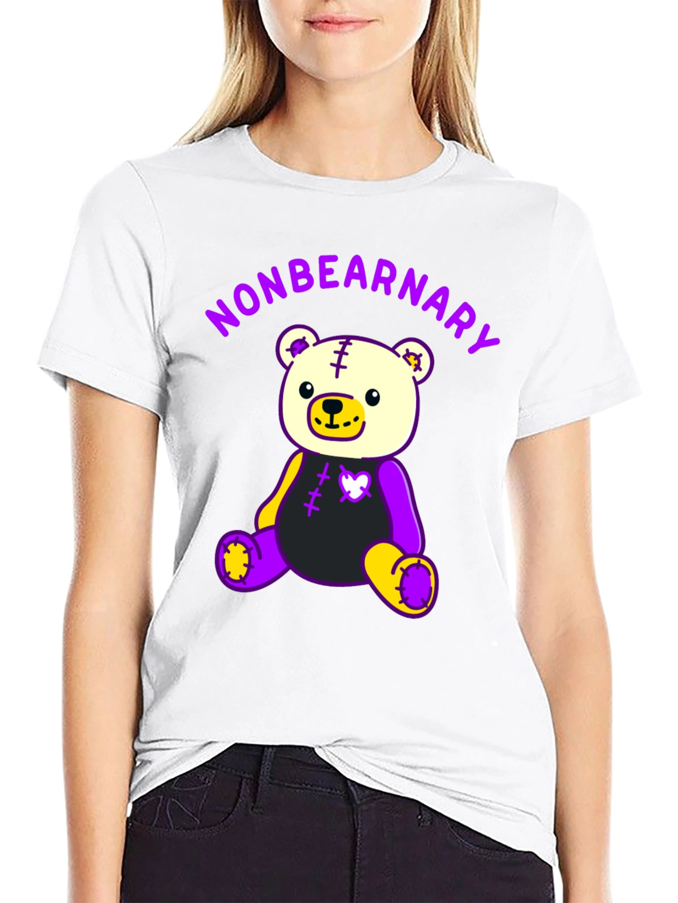 Nonbearnary Bear T-Shirt - Unique Graphic Tee
