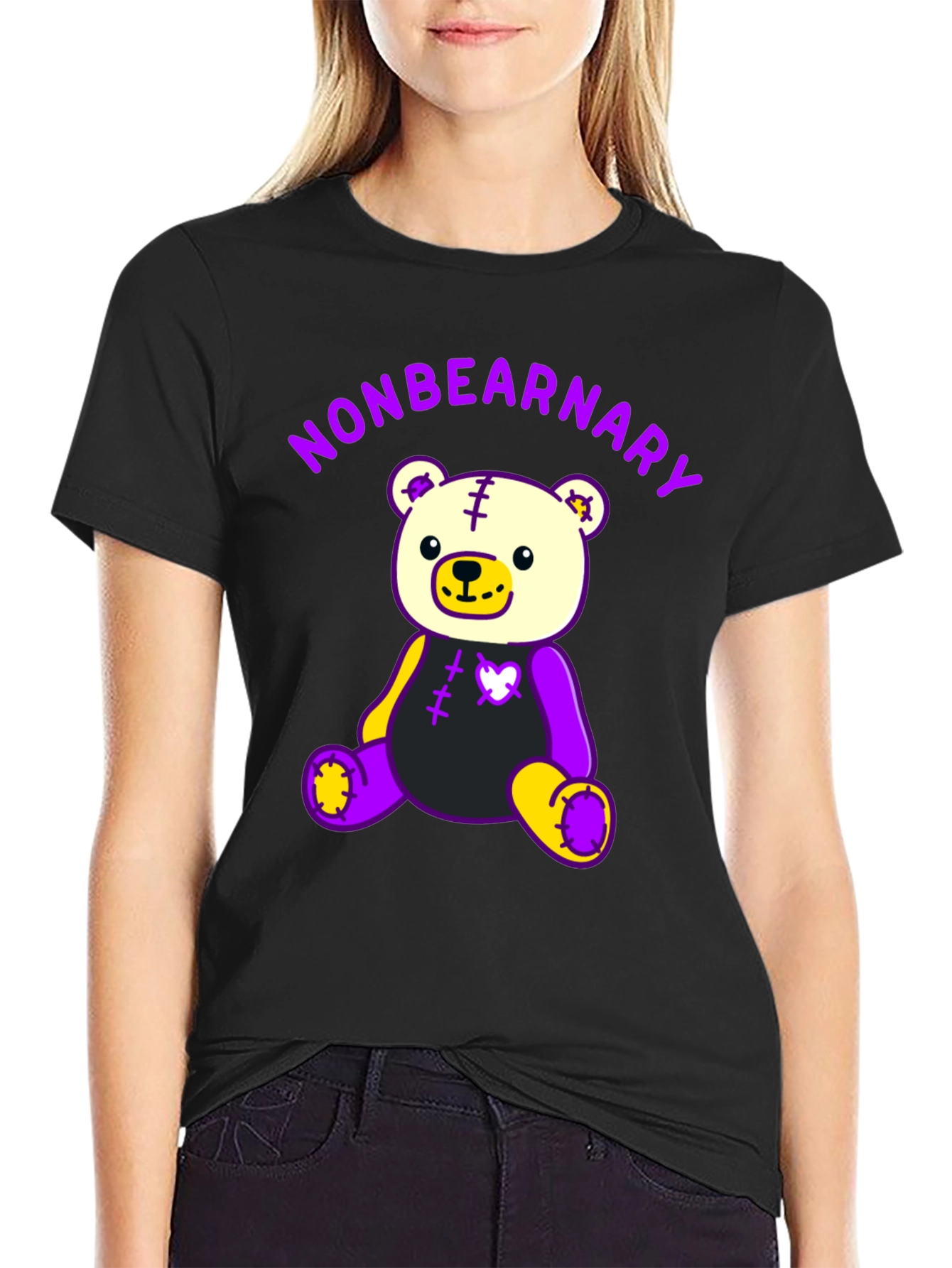 Nonbearnary Bear T-Shirt - Unique Graphic Tee