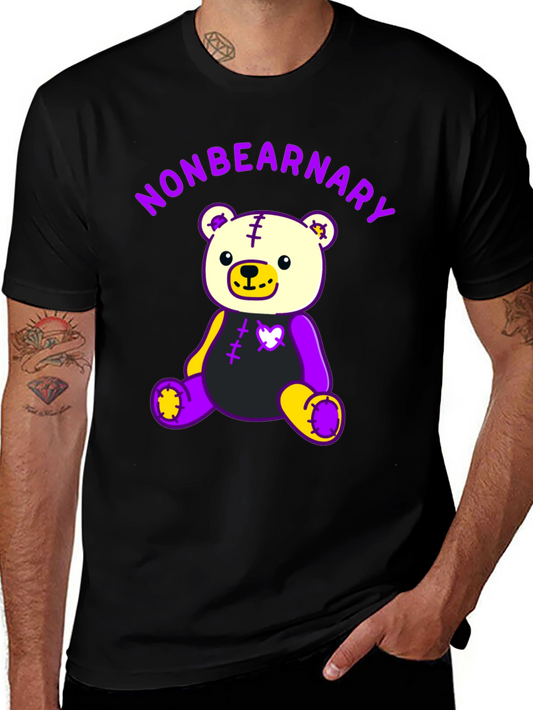 Nonbearnary Bear T-Shirt - Unique Graphic Tee