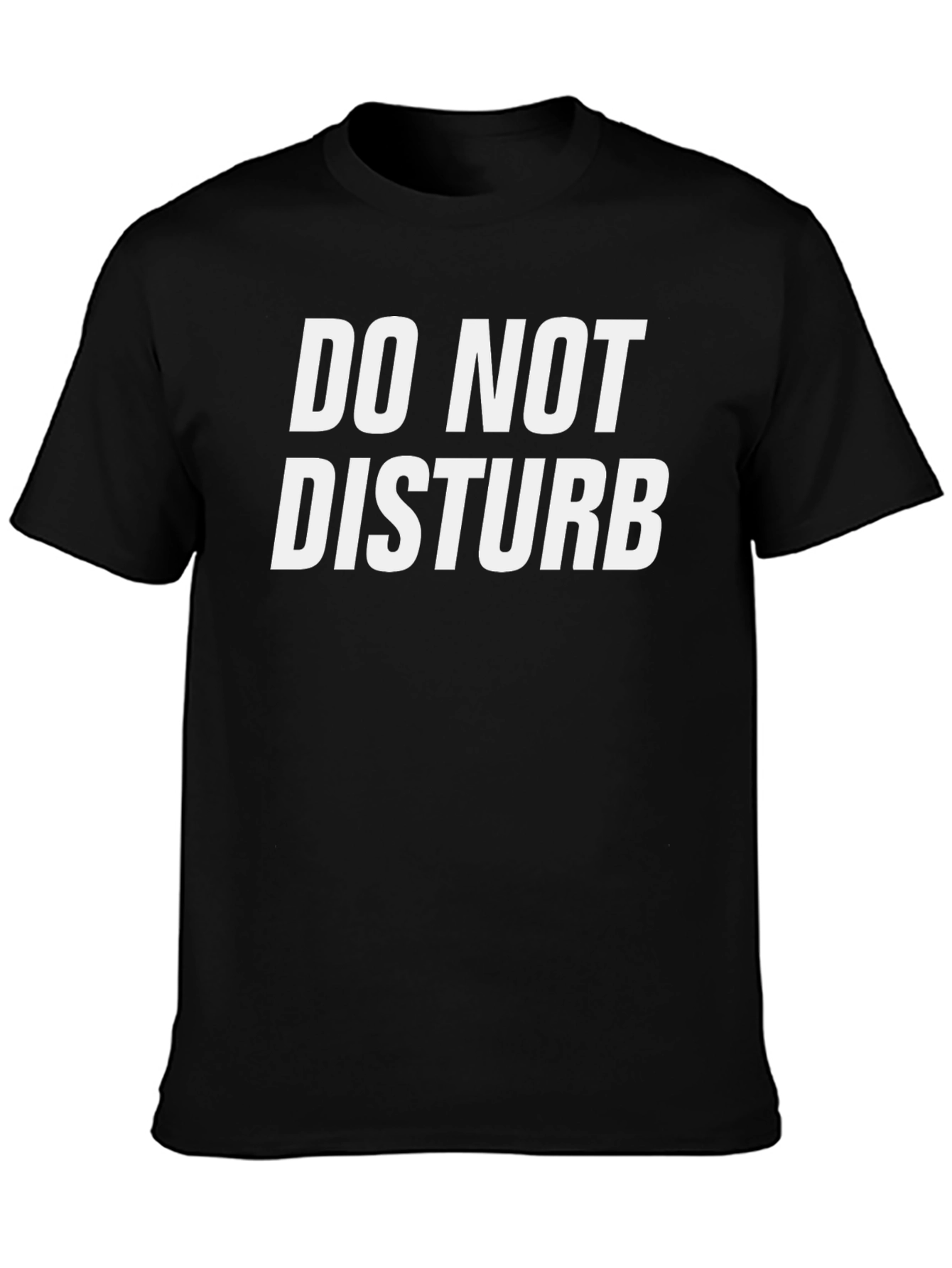 Do Not Disturb Graphic Tee - Black Cotton T-Shirt