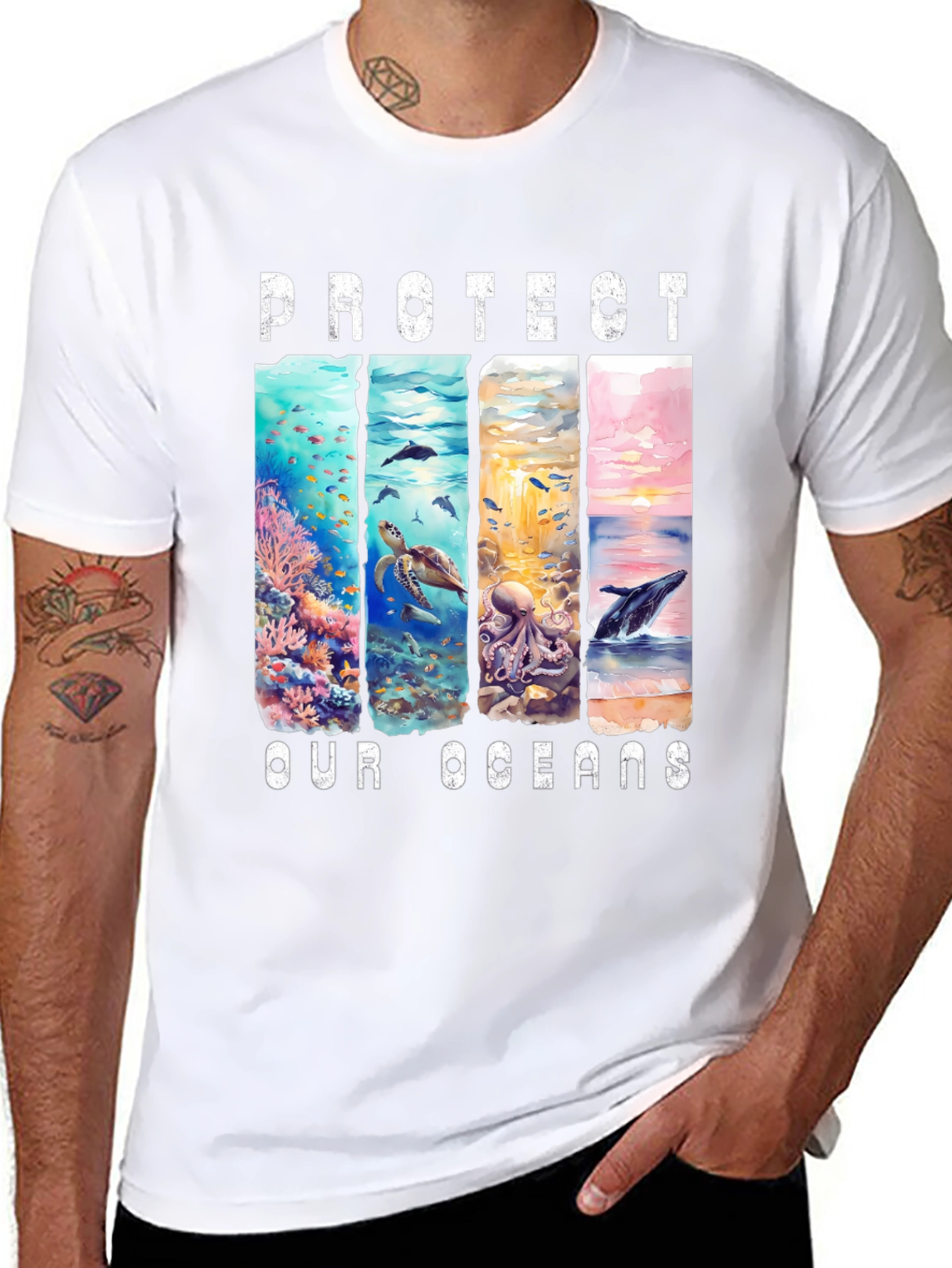 Protect Our Oceans Graphic T-Shirt