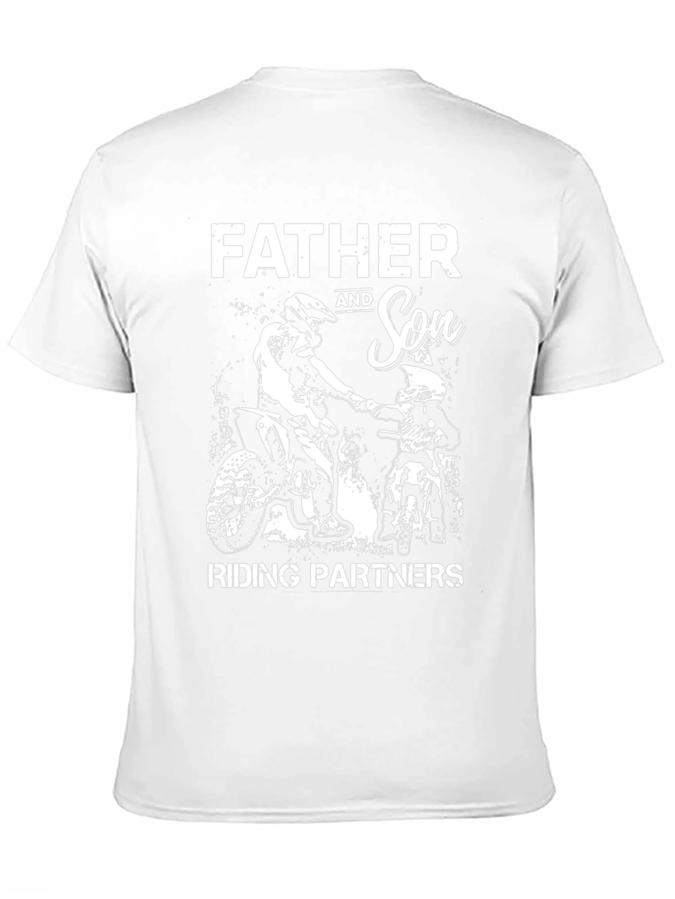 Father and Son Riding Partners Graphic Tee