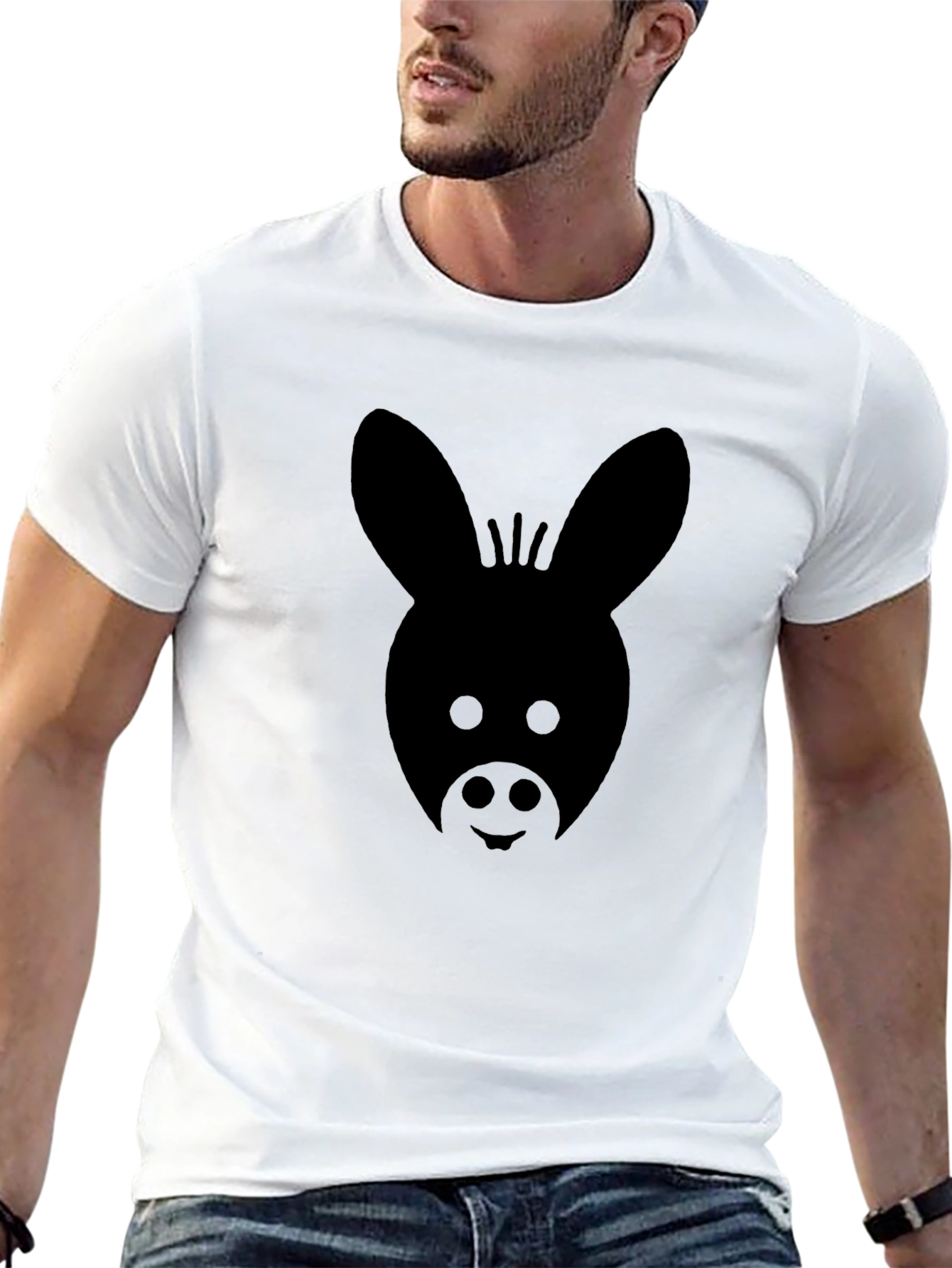 Black Donkey Graphic Tee - Unisex Cotton Shirt