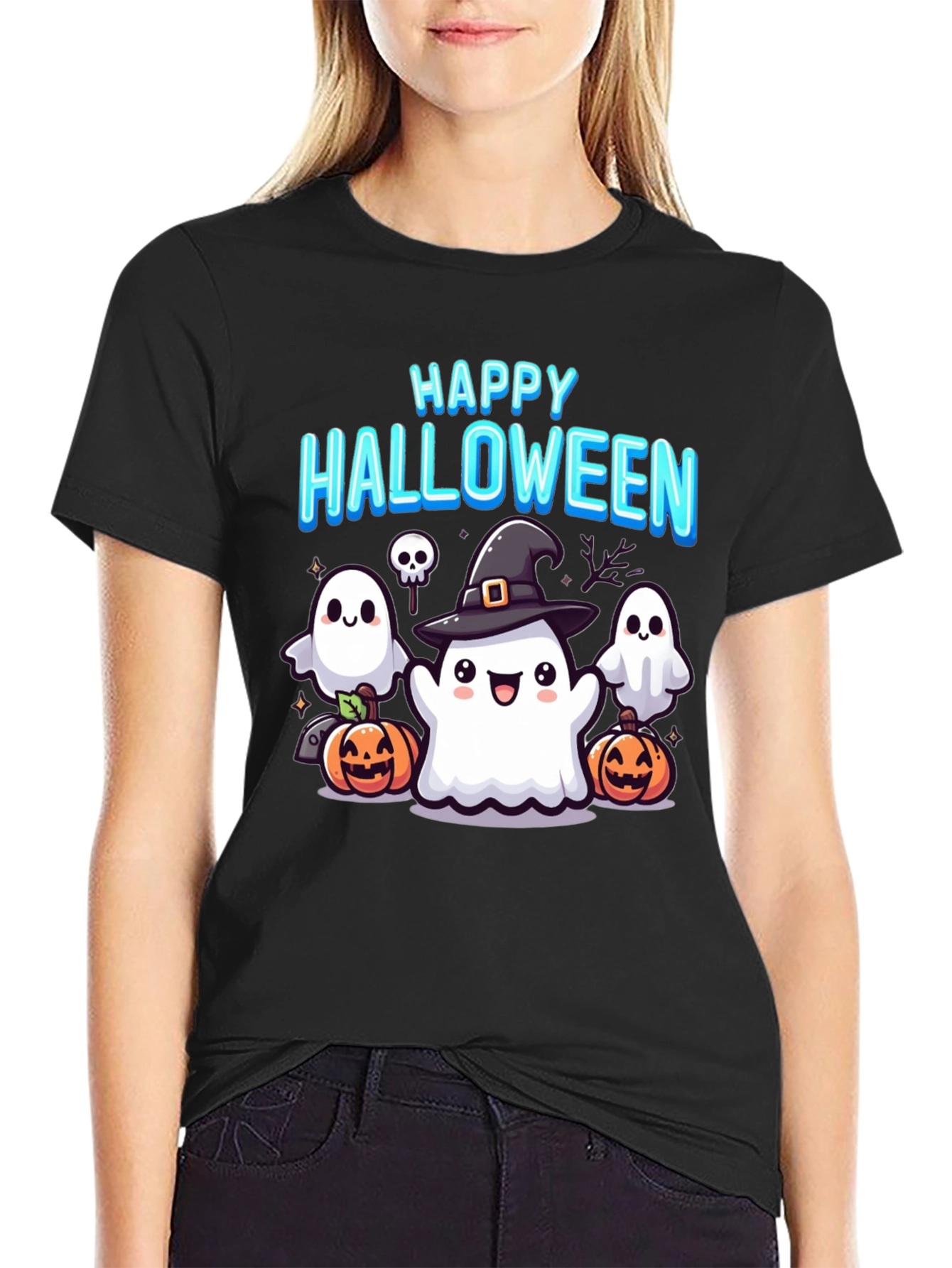 Happy Halloween Ghost T-Shirt