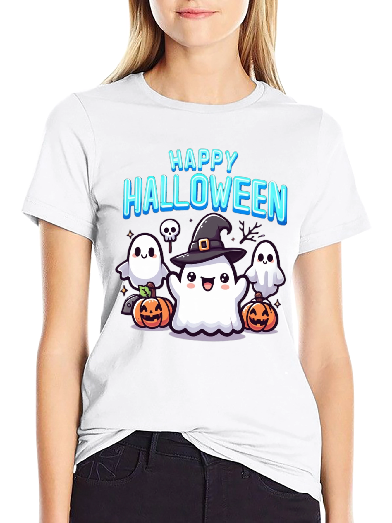 Happy Halloween Ghost T-Shirt