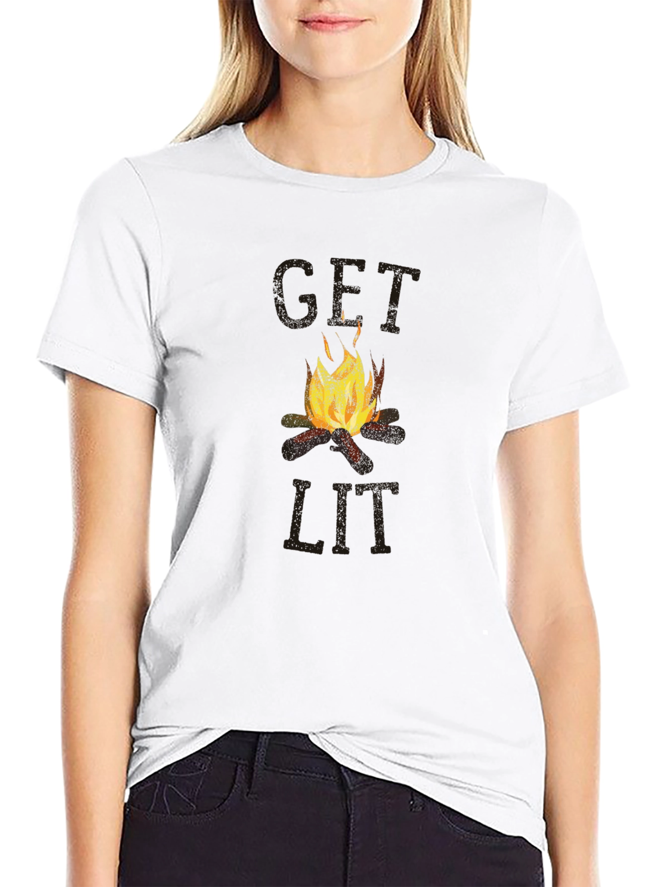 Get Lit Campfire Graphic T-Shirt