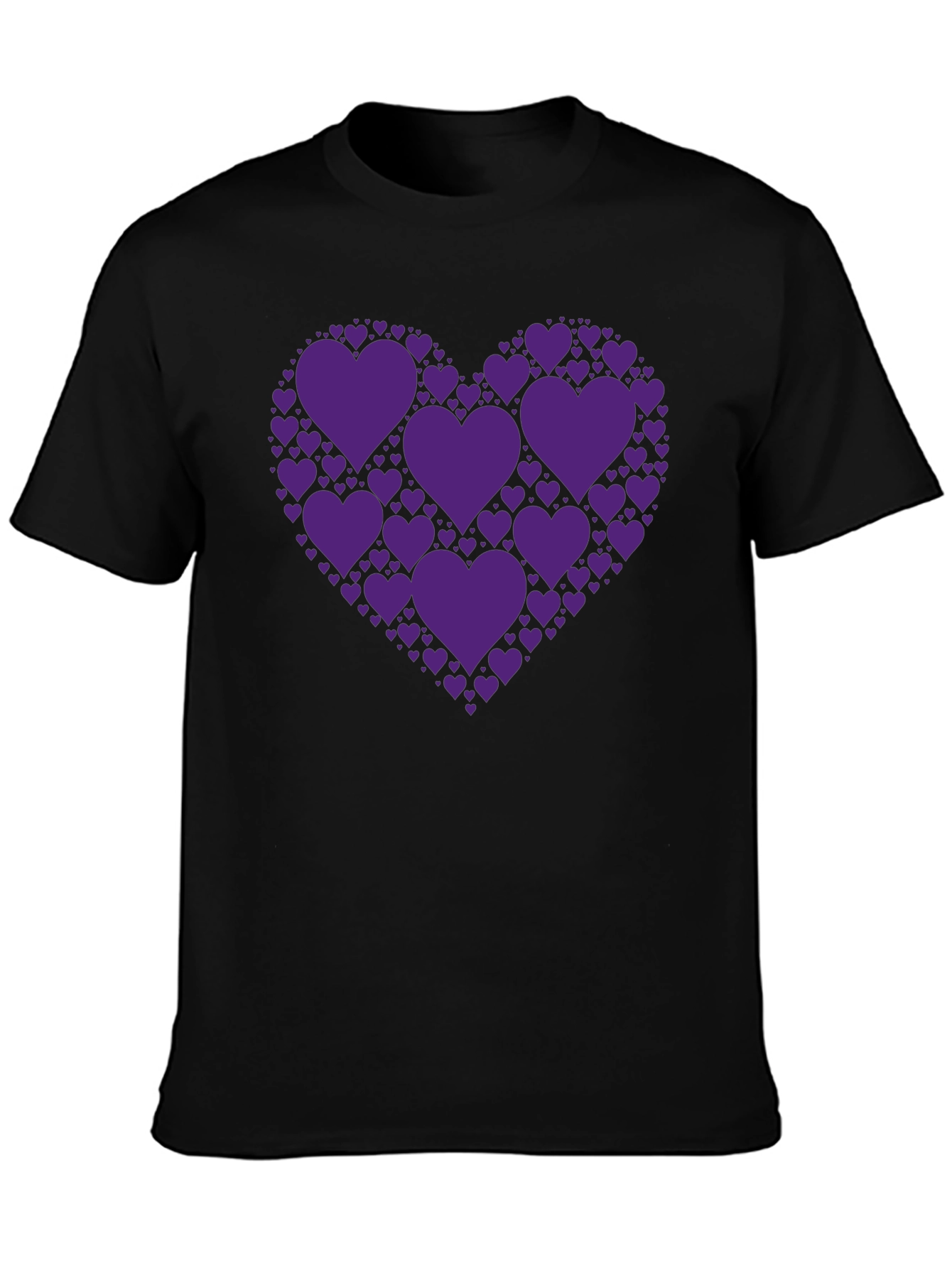 Heart of Hearts Graphic T-Shirt - Black
