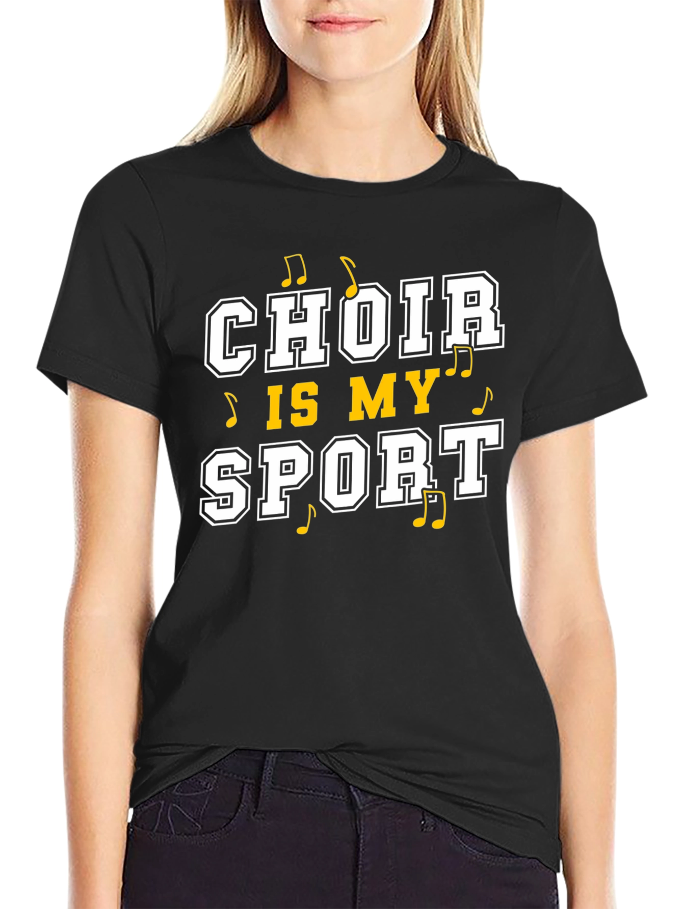 Choir is My Sport Black T-Shirt